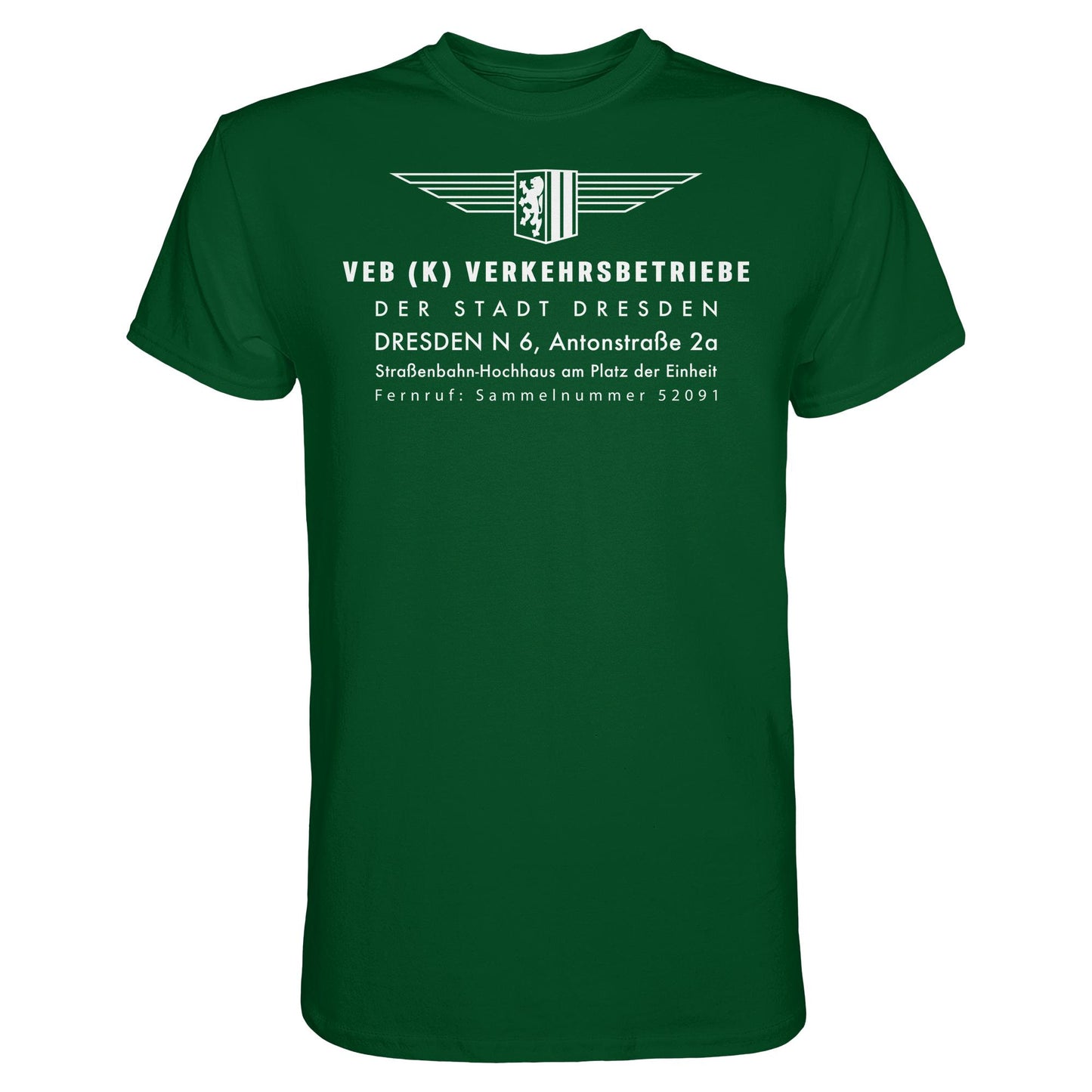 DDR Ostalgie Shirt Unisex • VEB VERKEHRSBETRIEBE DRESDEN