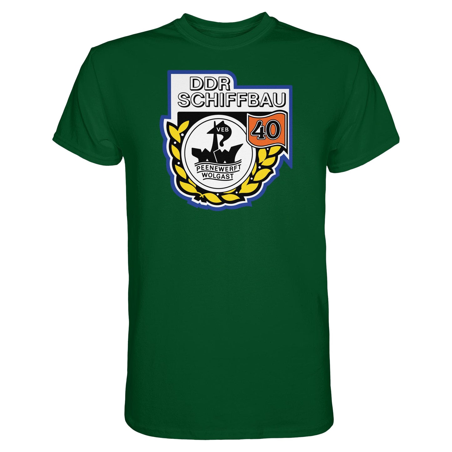 DDR Ostalgie Shirt Unisex • VEB PEENEWERFT WOLGAST, DDR SCHIFFBAU