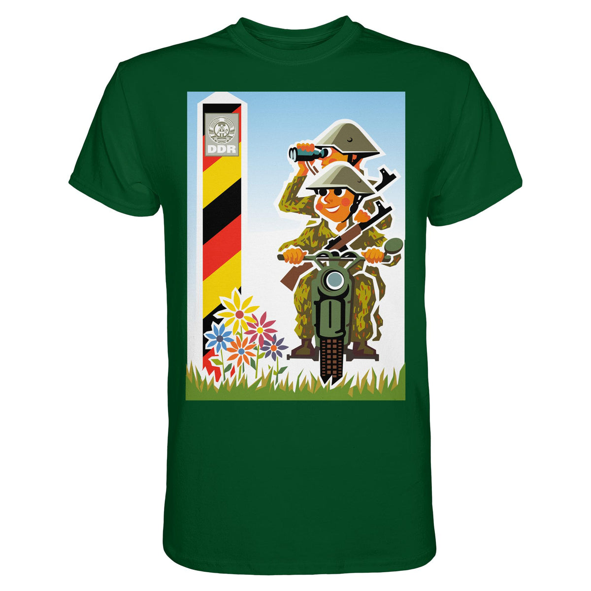 DDR Ostalgie Shirt Unisex • NVA-GRENZTRUPPEN (ORIGINAL-PLAKAT)