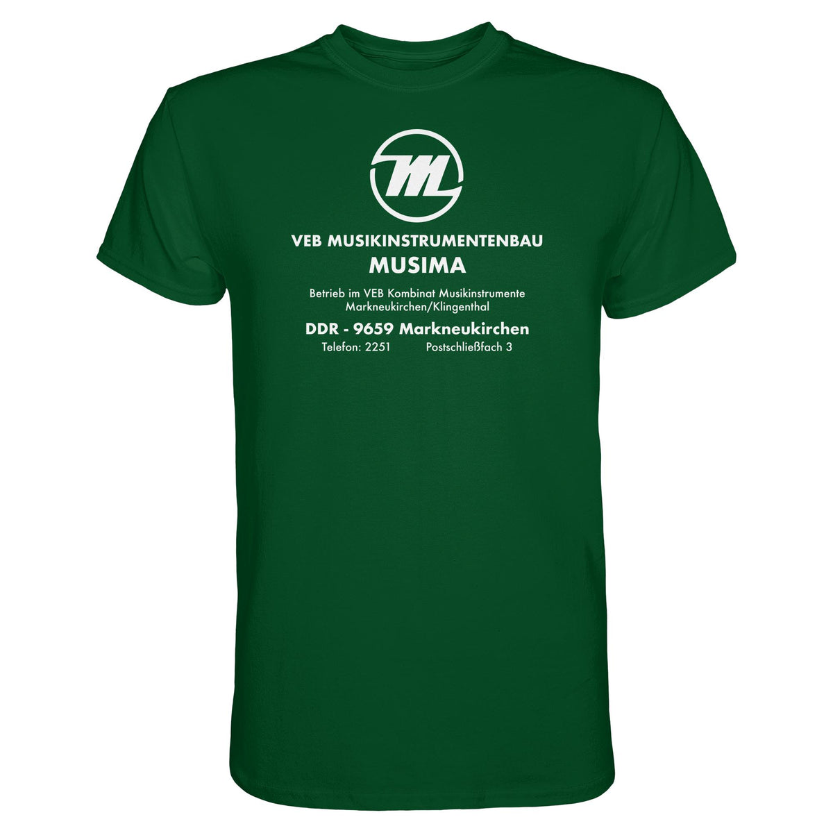 MUSIMA - VEB MUSIKINSTRUMENTENBAU KLINGENTHAL | DDR Ostalgie Shirt Unisex