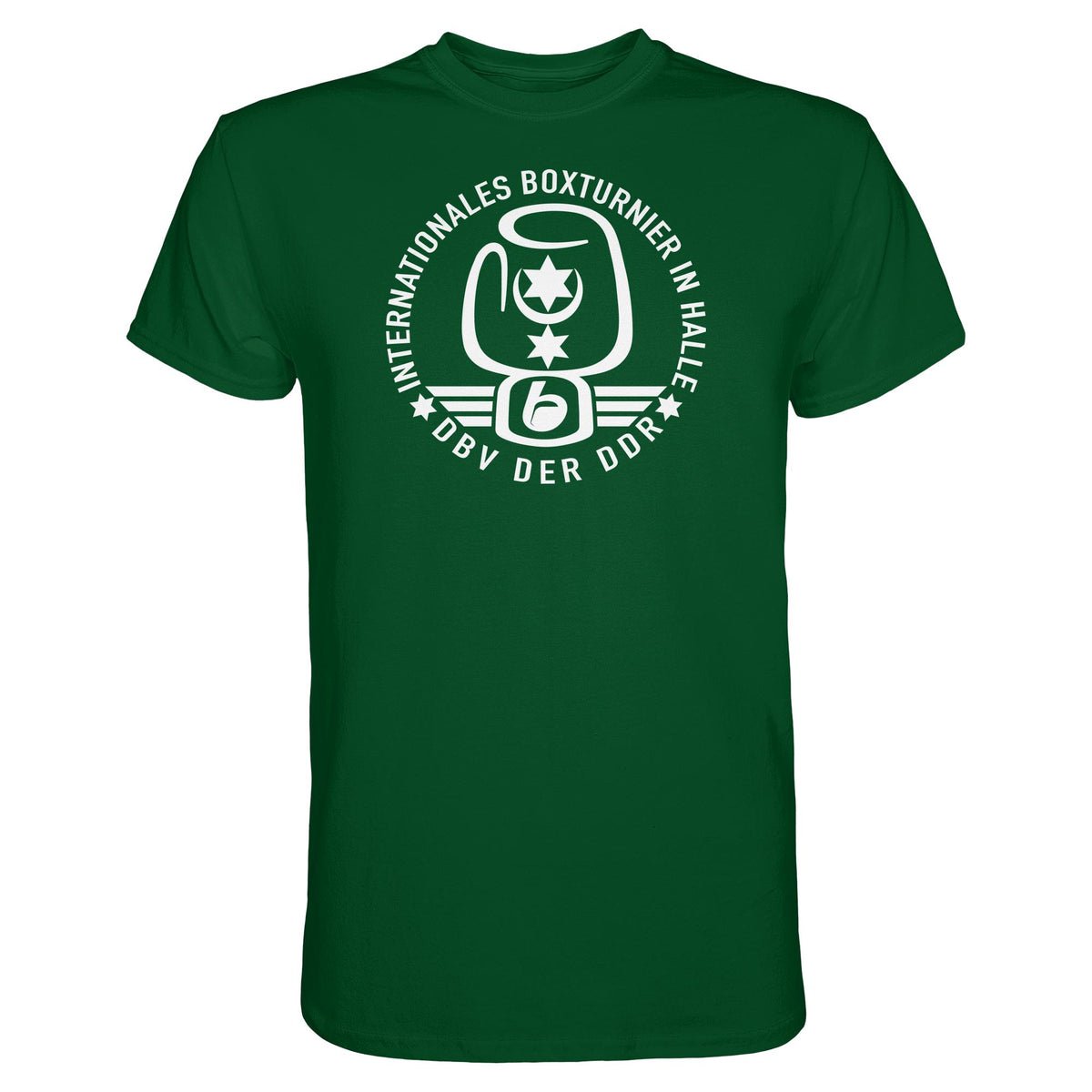 DDR Ostalgie Shirt Unisex • INTERNATIONALES BOXTURNIER HALLE - DBV DER DDR