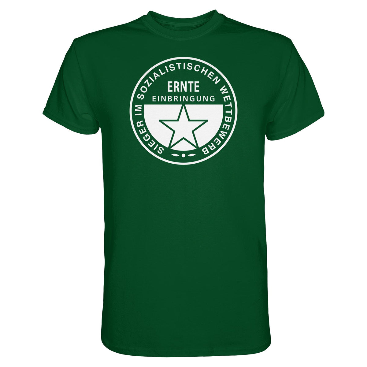 DDR Ostalgie Shirt Unisex • ERNTE-EINBRINGUNG - SIEGER (ORIGINAL-MEDAILLE)