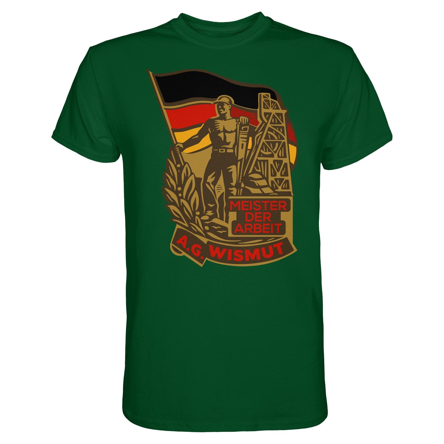 DDR Ostalgie Shirt Unisex • WISMUT - MEISTER DER ARBEIT