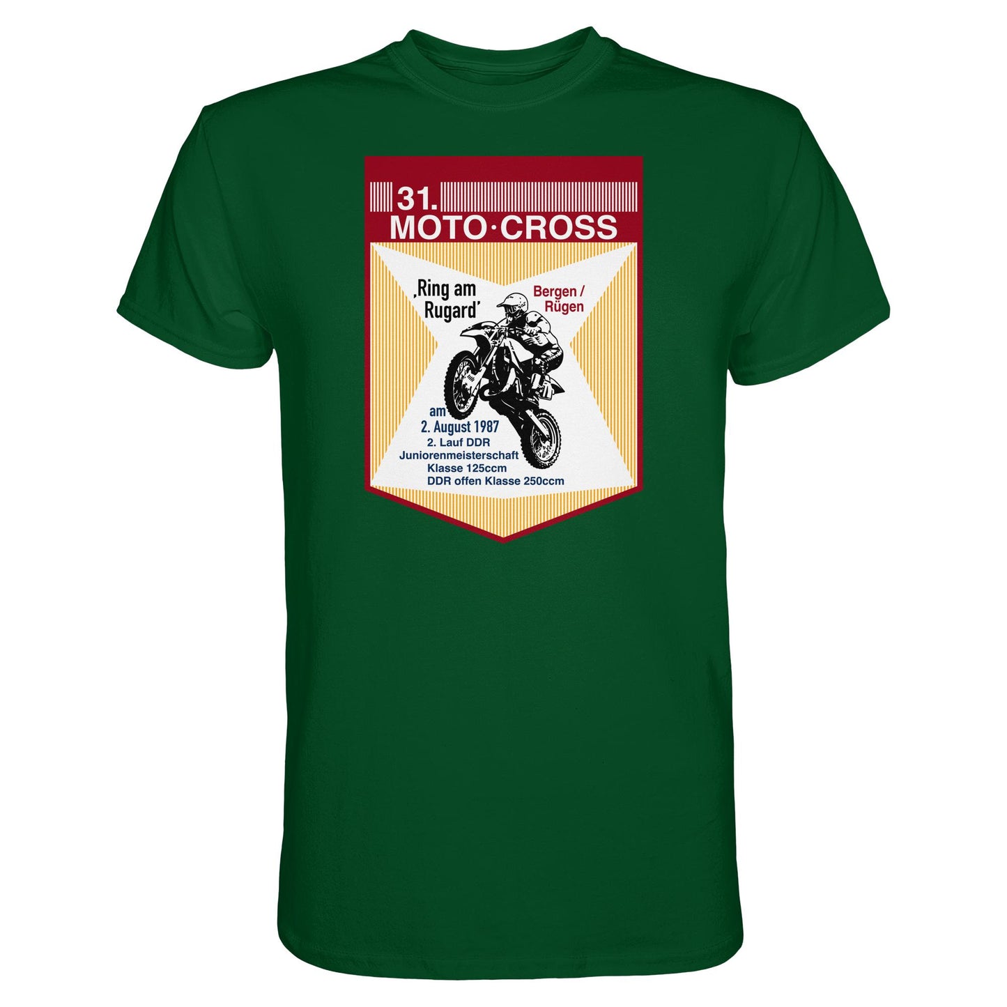 DDR Ostalgie Shirt Unisex • 31. MOTO-CROSS DDR-MEISTERSCHAFT - 1987 BERGEN RÜGEN