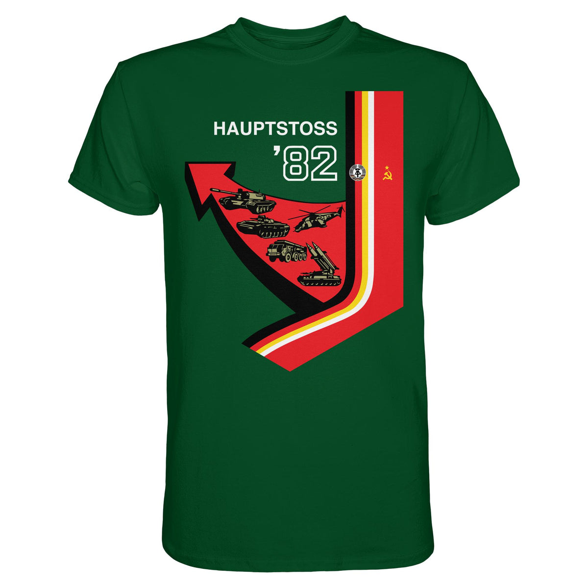 DDR Ostalgie Shirt Unisex • MANÖVER HAUPTSTOSS 1982 (ORIGINAL-PLAKAT)