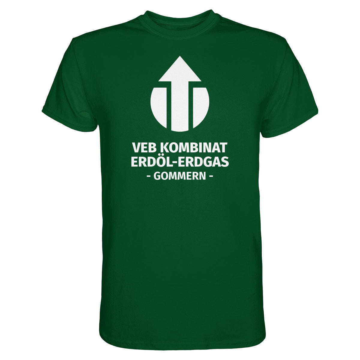 DDR Ostalgie Shirt Unisex • VEB KOMBINAT ERDÖL-ERDGAS GOMMERN