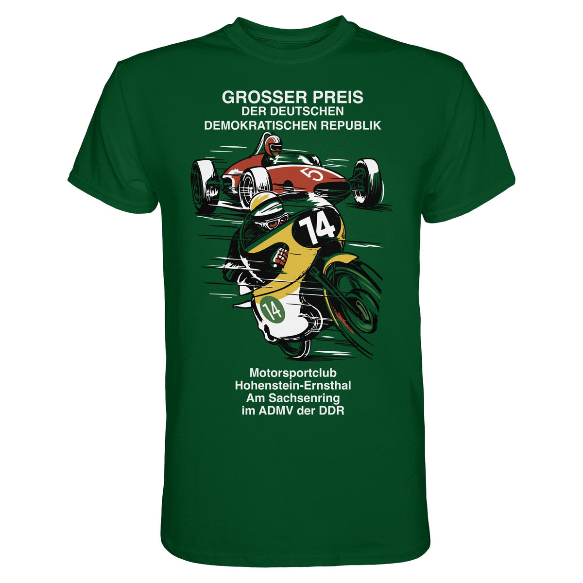 DDR Ostalgie Shirt Unisex • MOTORSPORT HOHENSTEIN-ERNSTHAL - GROSSER PREIS DER DDR