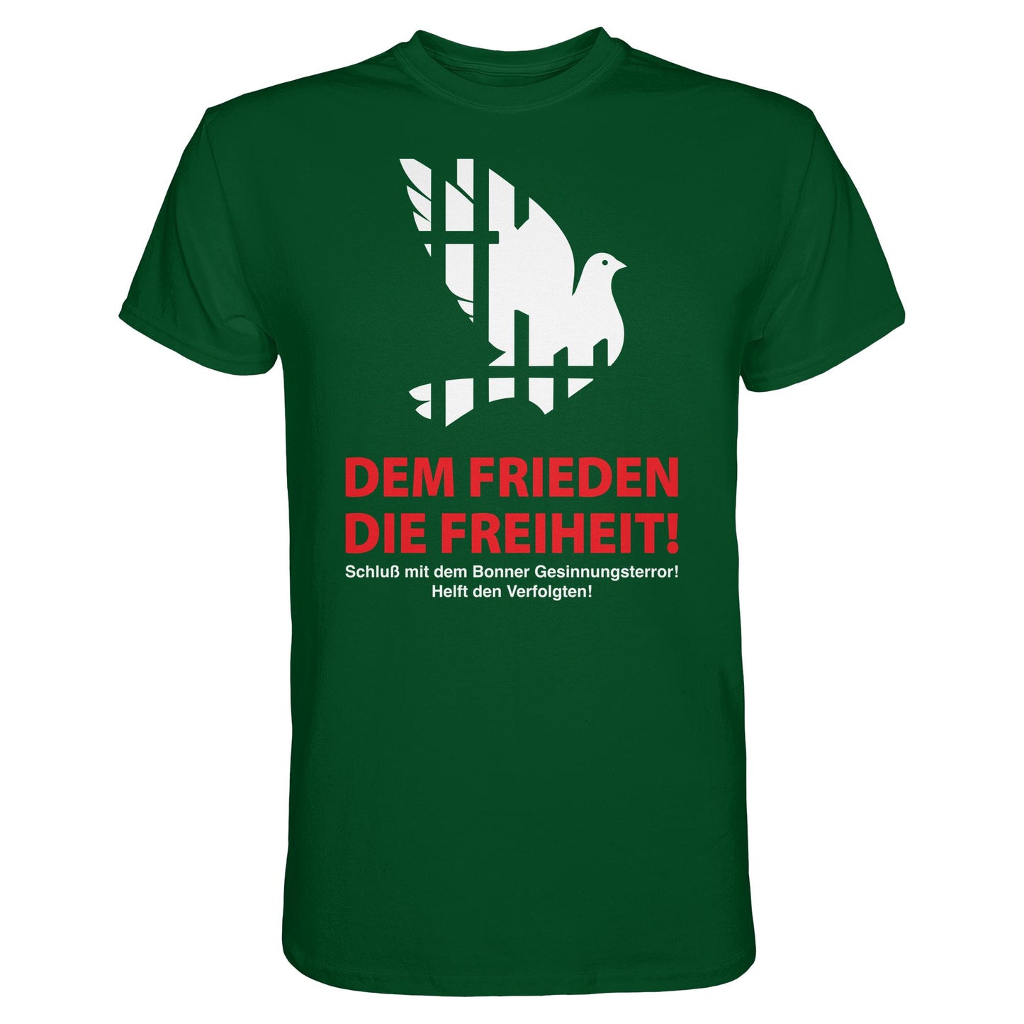 DDR Ostalgie Shirt Unisex • DEM FRIEDEN DIE FREIHEIT! (ORIGINAL-PLAKAT)