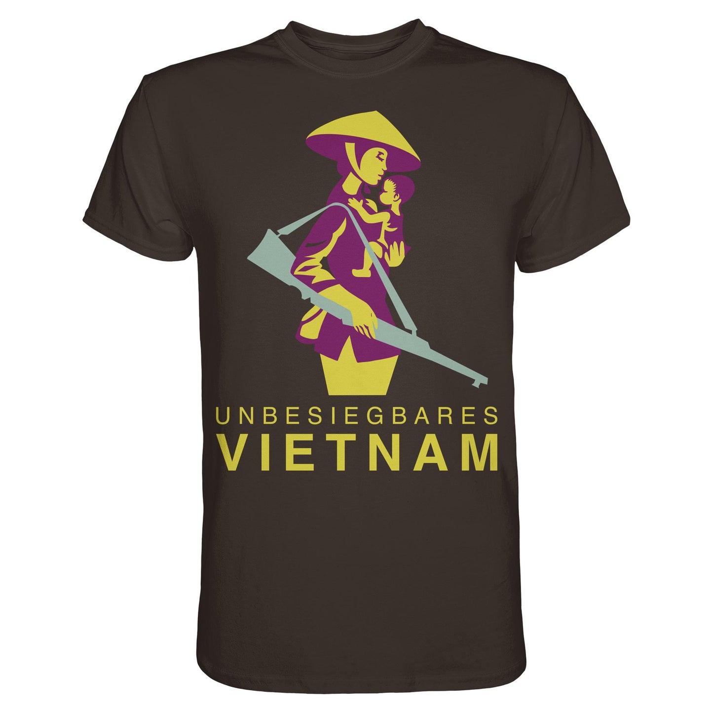 DDR Ostalgie Shirt Unisex • UNBESIEGBARES VIETNAM (DDR-BRIEFMARKE)