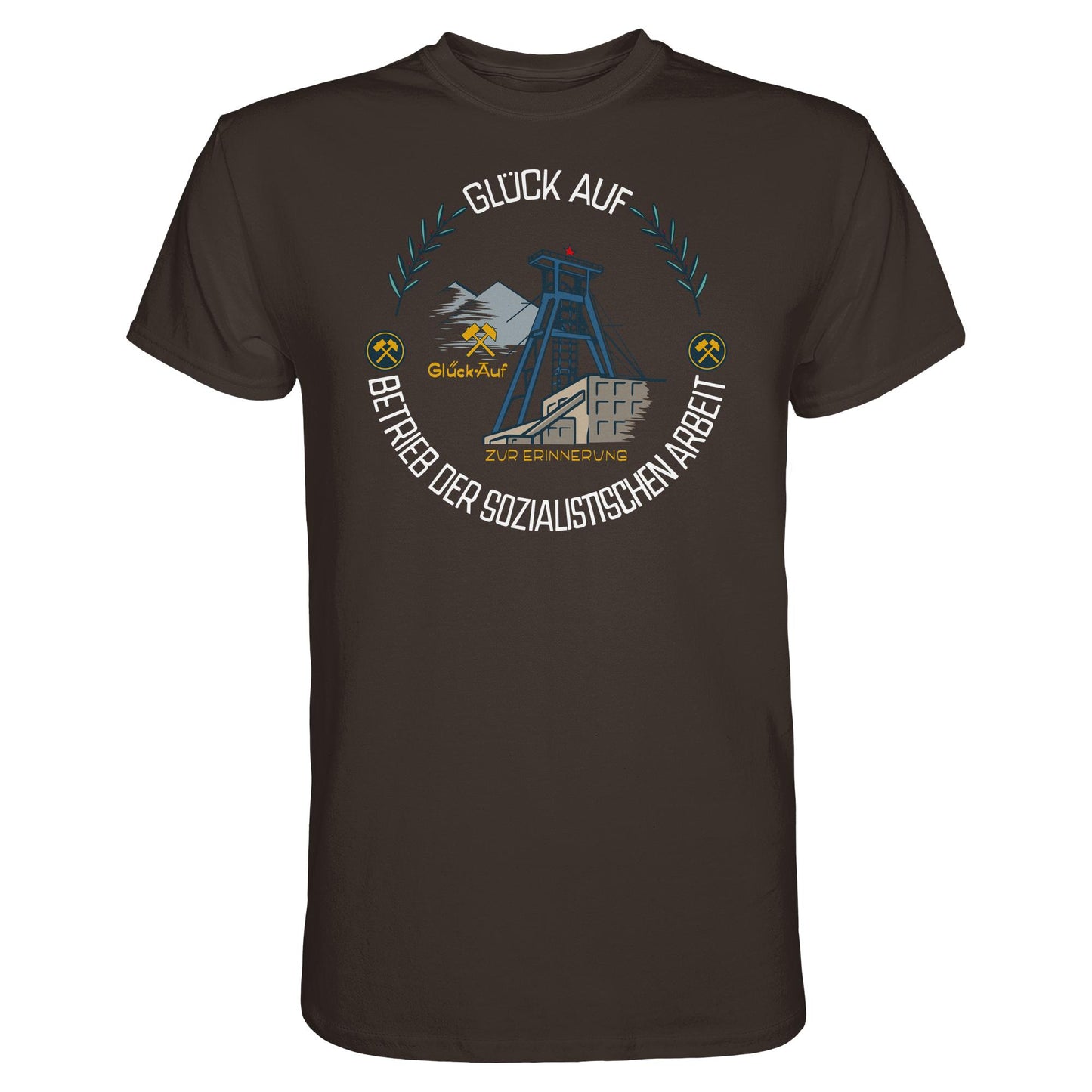 DDR Ostalgie Shirt Unisex • WISMUT - GLÜCK AUF
