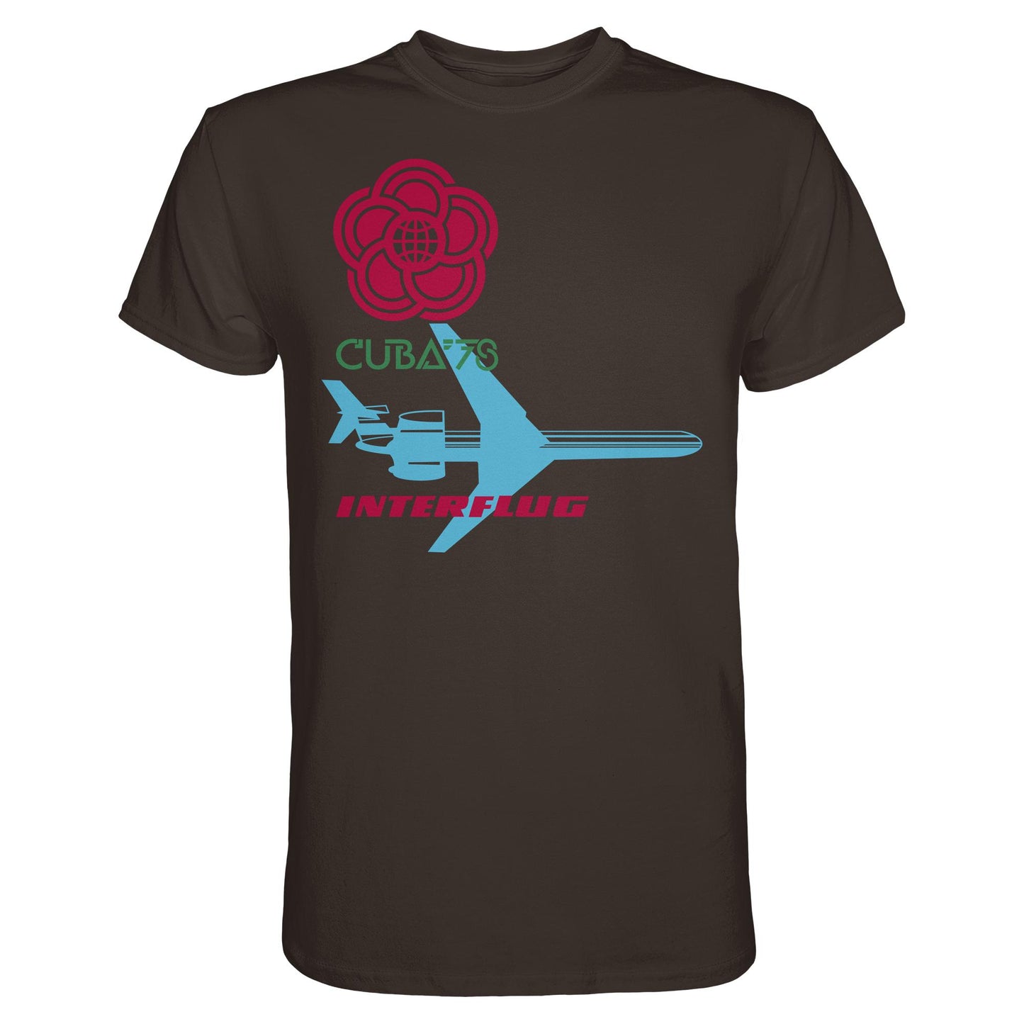 DDR Ostalgie Shirt Unisex • INTERFLUG BERLIN - CUBA WELTFESTSPIELE 1978 (ORIGINAL SONDERSTEMPEL)