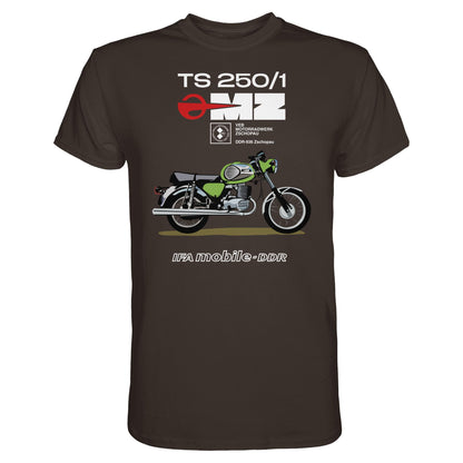 DDR Ostalgie Shirt Unisex • MZ TS 250 GRÜN (ORIGINAL DDR-PLAKAT)