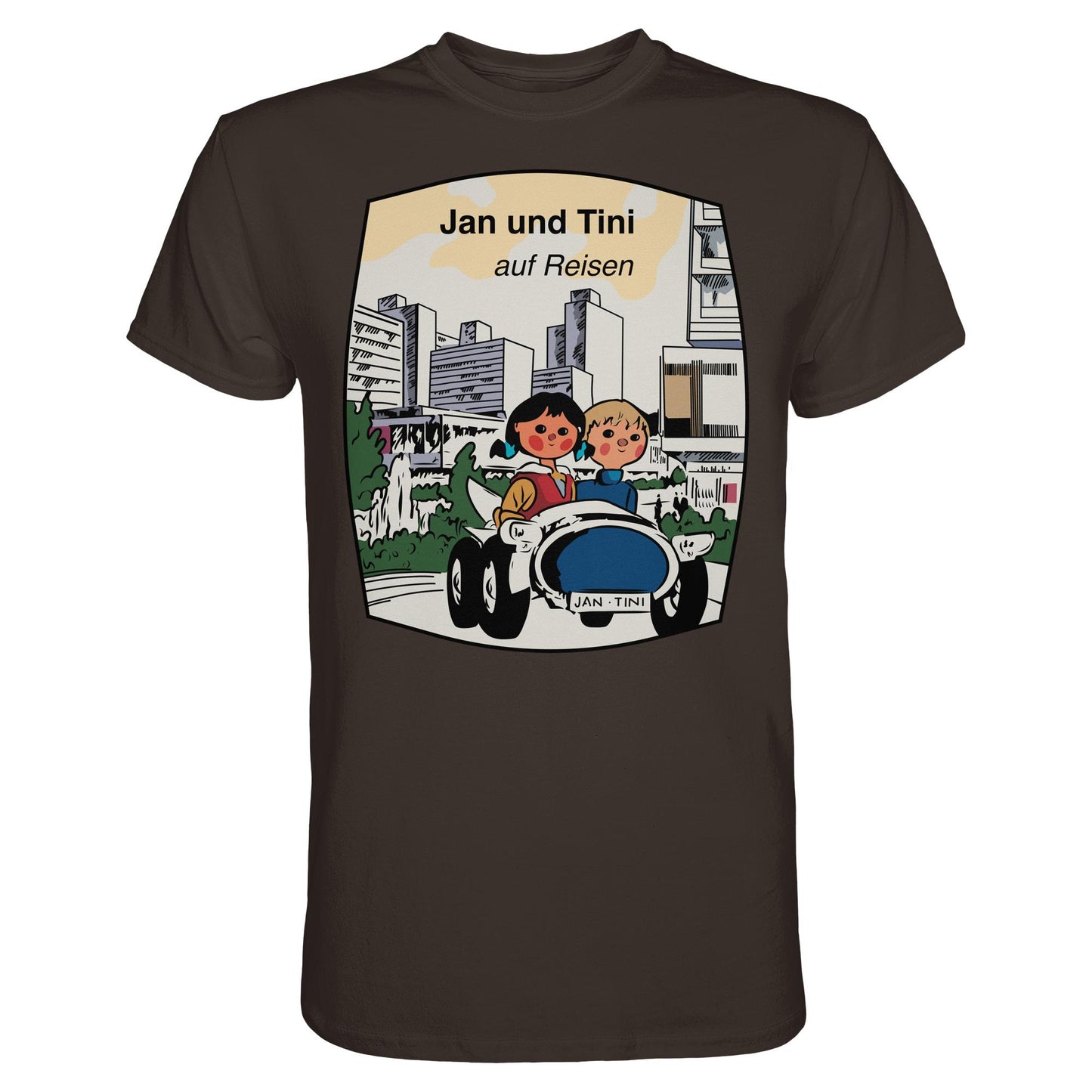 DDR Ostalgie Shirt Unisex • JAN UND TINI AUF REISEN (ORIGINAL QUARTETT)