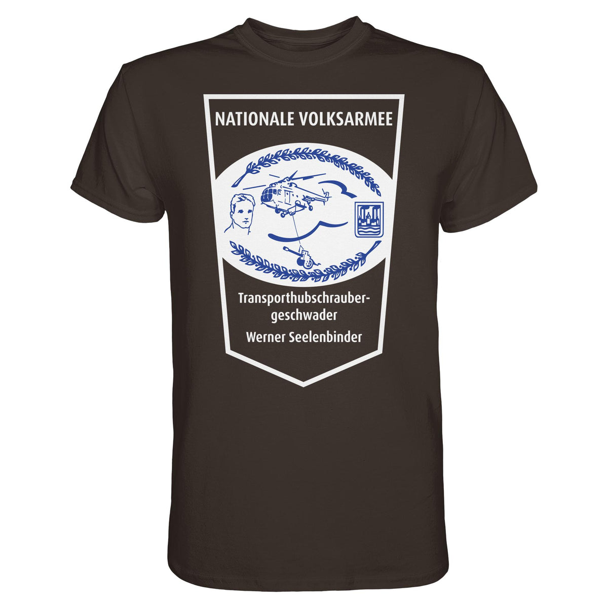 DDR Ostalgie Shirt Unisex • NVA - TRANSPORTHUBSCHRAUBERGESCHWADER WERNER SEELENBINDER