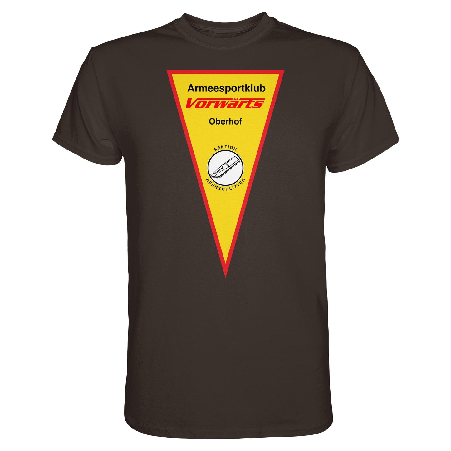 DDR Ostalgie Shirt Unisex • ARMEESPORTKLUB VORWÄRTS OBERHOF - RENNSCHLITTEN