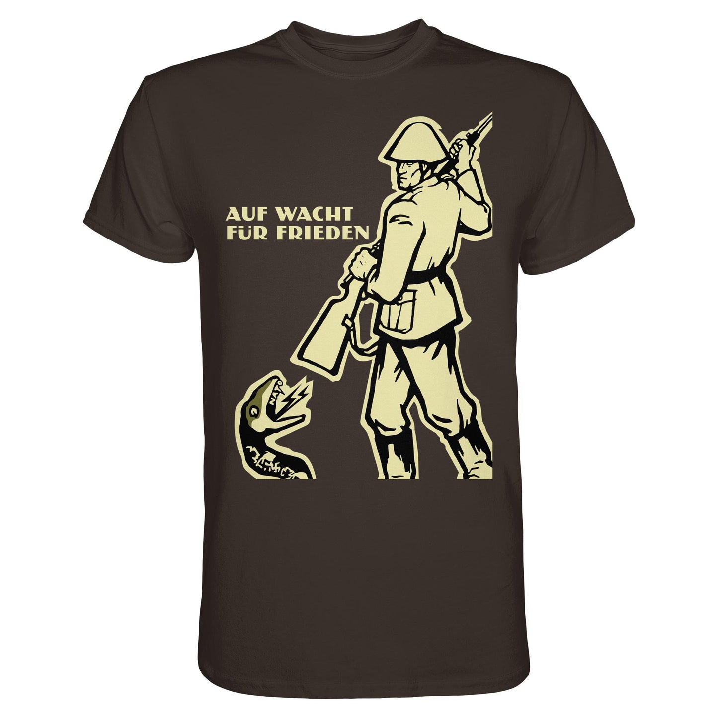 DDR Ostalgie Shirt Unisex • NVA - AUF WACHT FÜR FRIEDEN, ANTI-NATO (ORIGINAL PLAKAT)