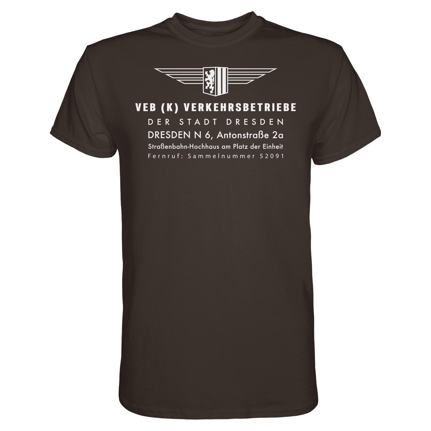 DDR Ostalgie Shirt Unisex • VEB VERKEHRSBETRIEBE DRESDEN