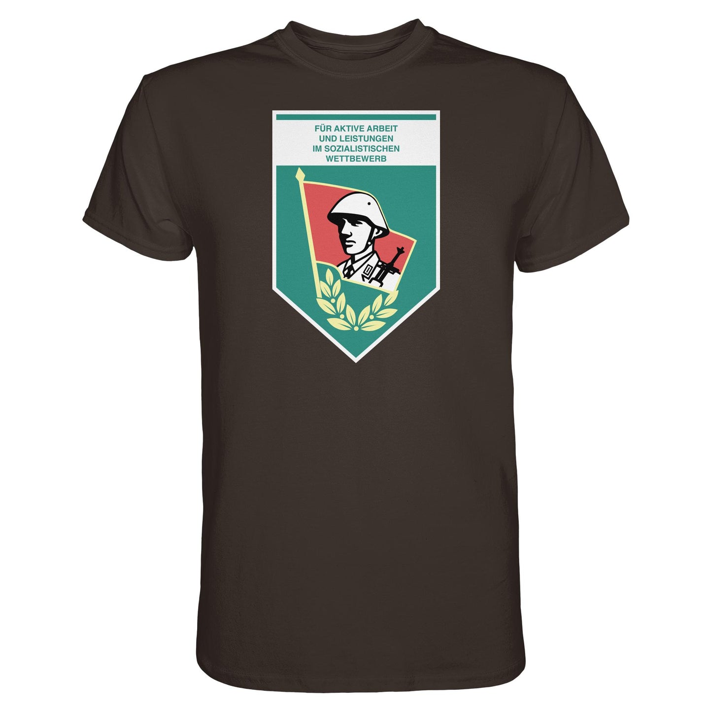 DDR Ostalgie Shirt Unisex • FÜR AKTIVE LEISTUNG UND ARBEIT (ORIGINAL WIMPEL)