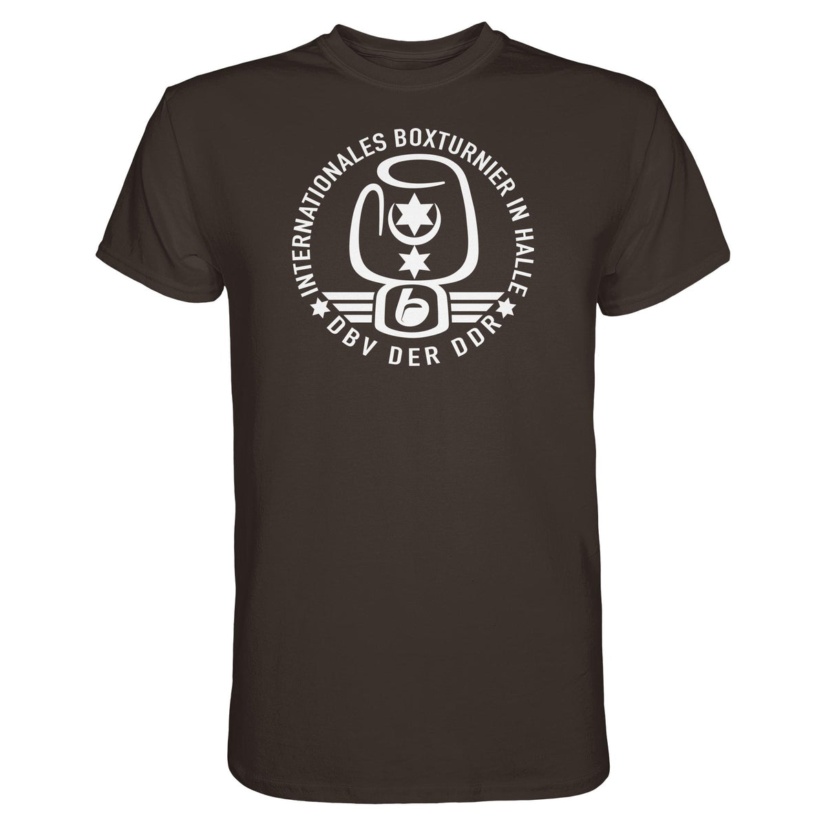 DDR Ostalgie Shirt Unisex • INTERNATIONALES BOXTURNIER HALLE - DBV DER DDR