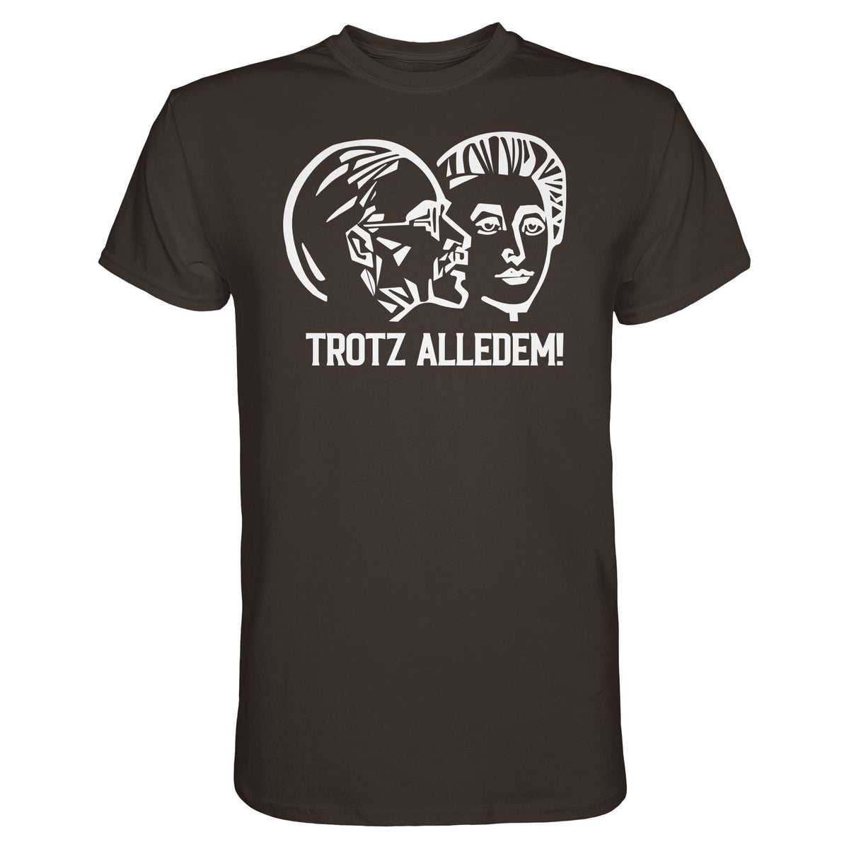 DDR Ostalgie Shirt Unisex • WALTER WOMACKA - TROTZ ALLEDEM (STAATSRATSGEBÄUDE, Aus der Geschichte der Deutschen Arbeiterbewegung, 1964)