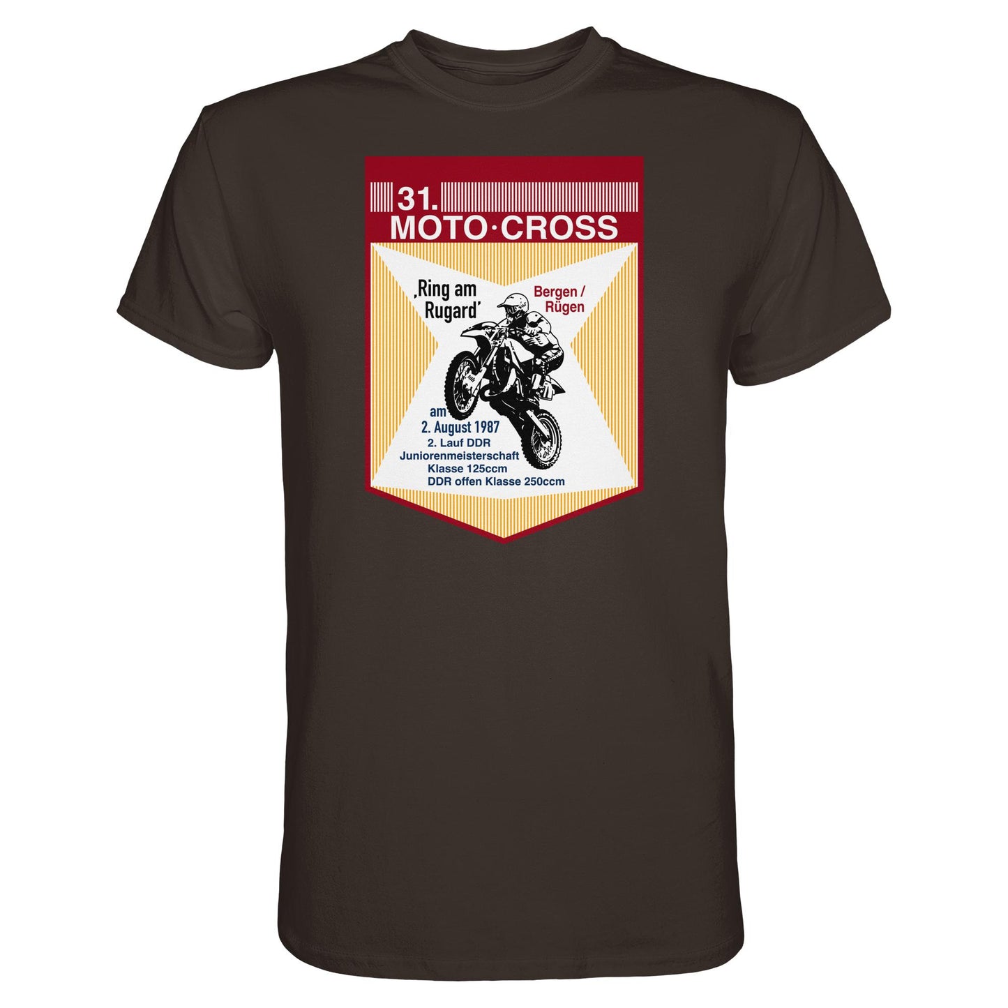 DDR Ostalgie Shirt Unisex • 31. MOTO-CROSS DDR-MEISTERSCHAFT - 1987 BERGEN RÜGEN