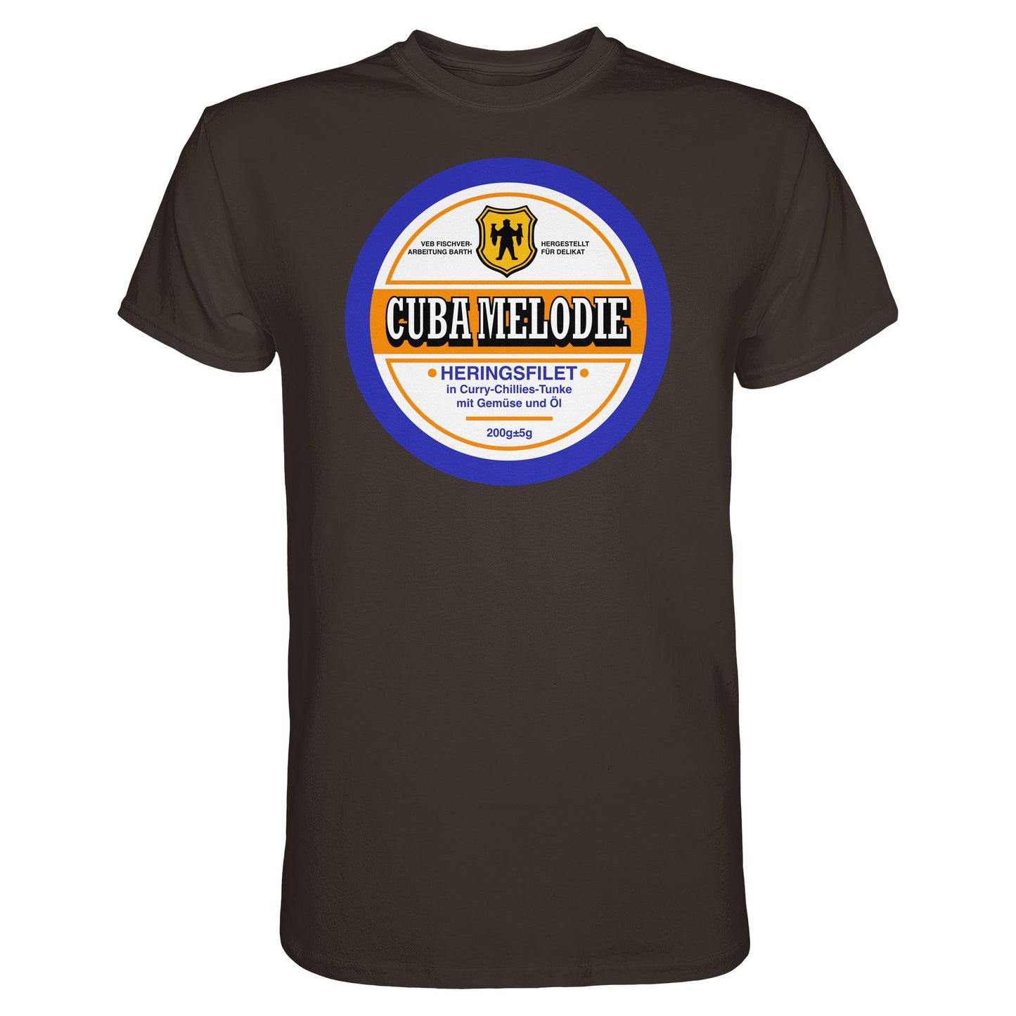 DDR Ostalgie Shirt Unisex • CUBA MELODIE HERINGSFILET - VEB FISCHVERARBEITUNG BARTH