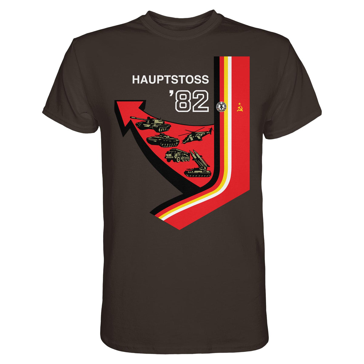 DDR Ostalgie Shirt Unisex • MANÖVER HAUPTSTOSS 1982 (ORIGINAL-PLAKAT)