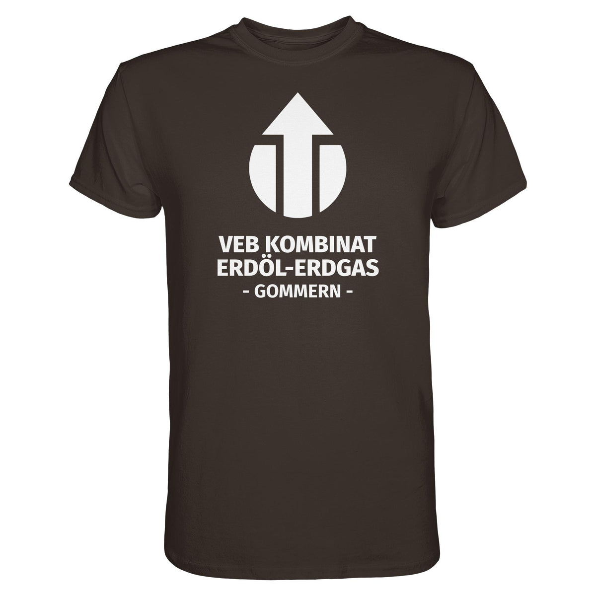 DDR Ostalgie Shirt Unisex • VEB KOMBINAT ERDÖL-ERDGAS GOMMERN