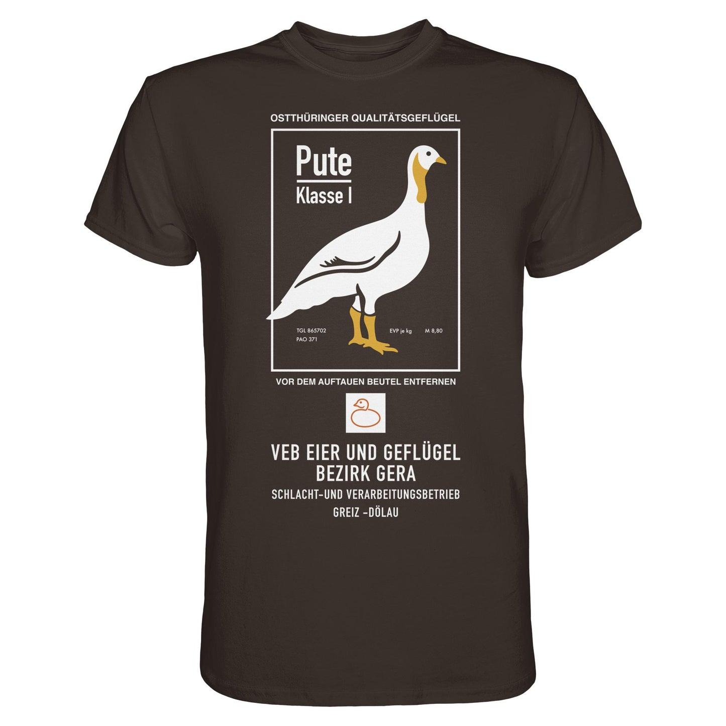DDR Ostalgie Shirt Unisex • PUTE KLASSE 1 - VEB EIER UND GEFLÜGEL GERA