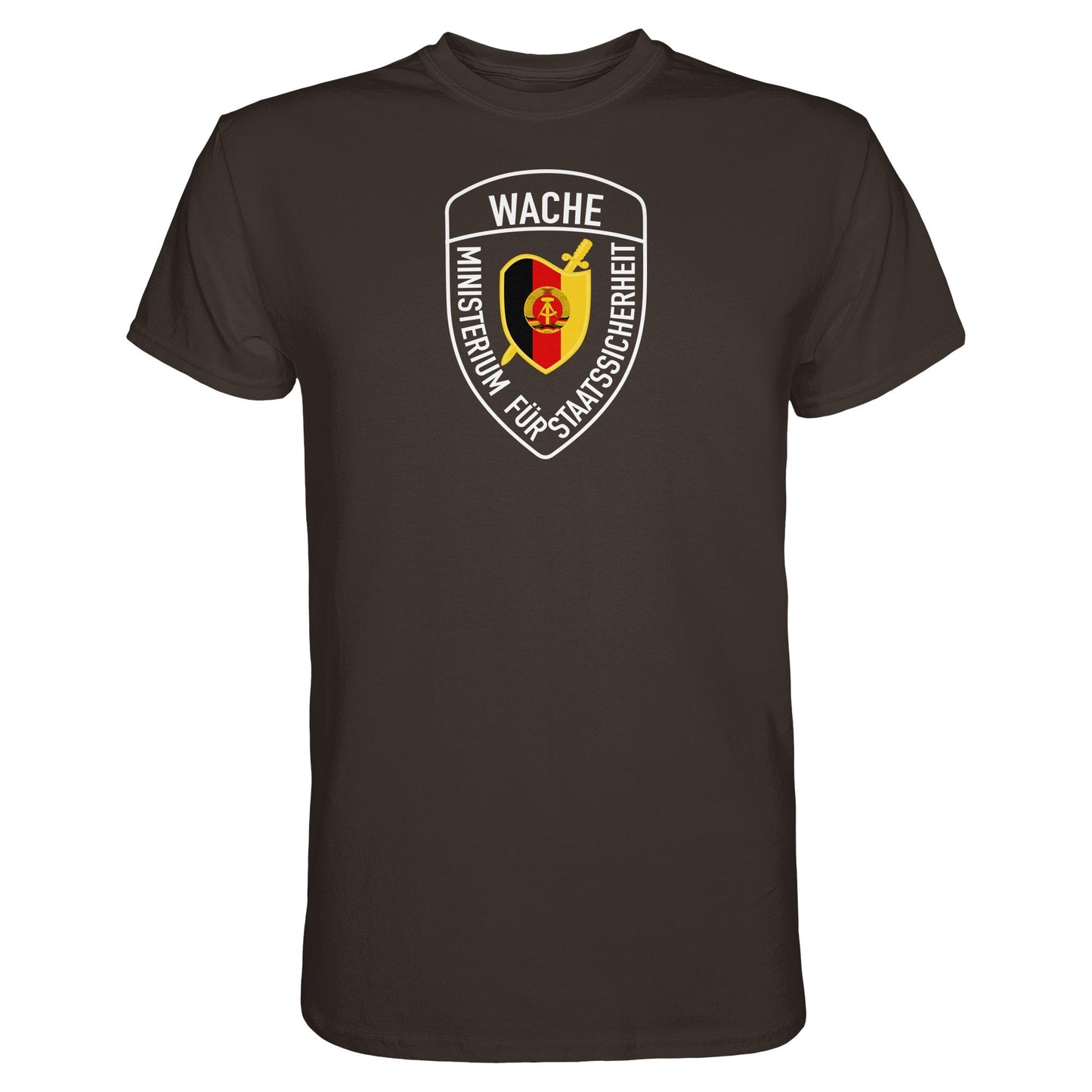 DDR Ostalgie Shirt Unisex • MINISTERIUM FÜR STAATSSICHERHEIT - WACHE (ORIGINAL SCHILD)