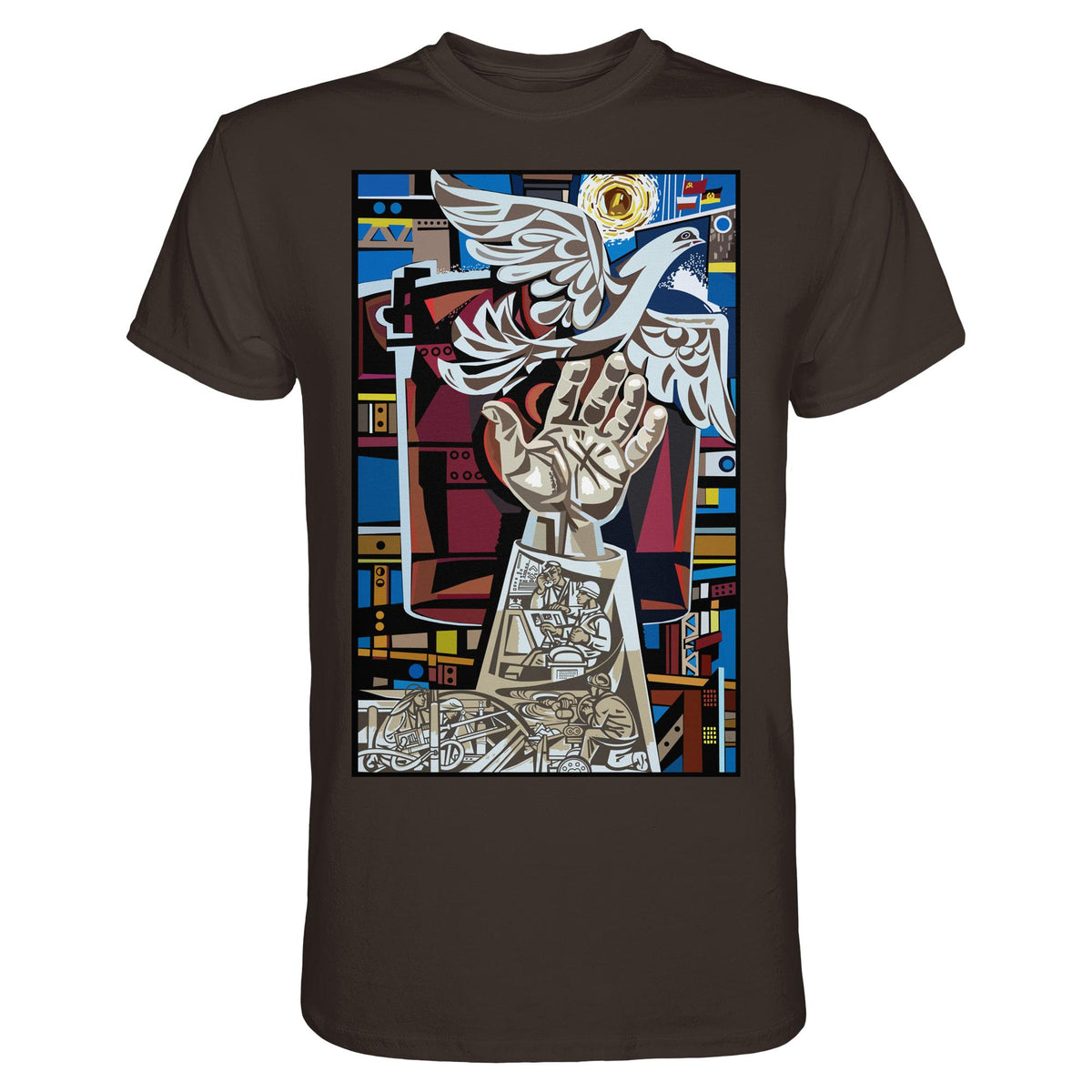 DDR Ostalgie Shirt Unisex • WALTER WOMACKA - MOSAIK MAGISTRALE EISENHÜTTENSTADT (1965)
