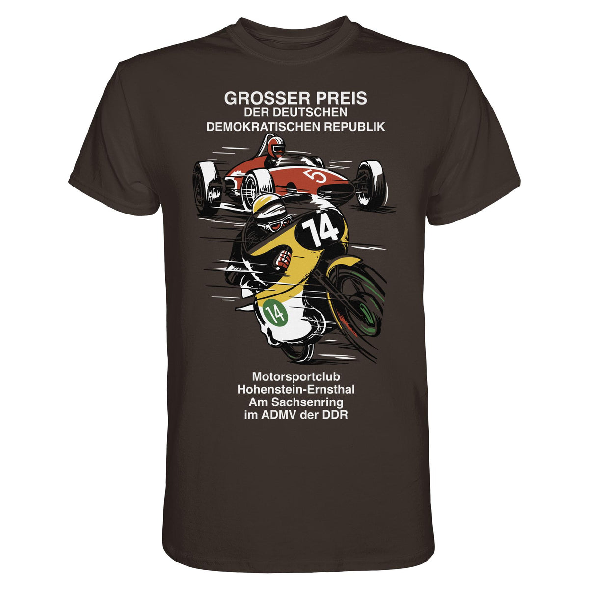 DDR Ostalgie Shirt Unisex • MOTORSPORT HOHENSTEIN-ERNSTHAL - GROSSER PREIS DER DDR
