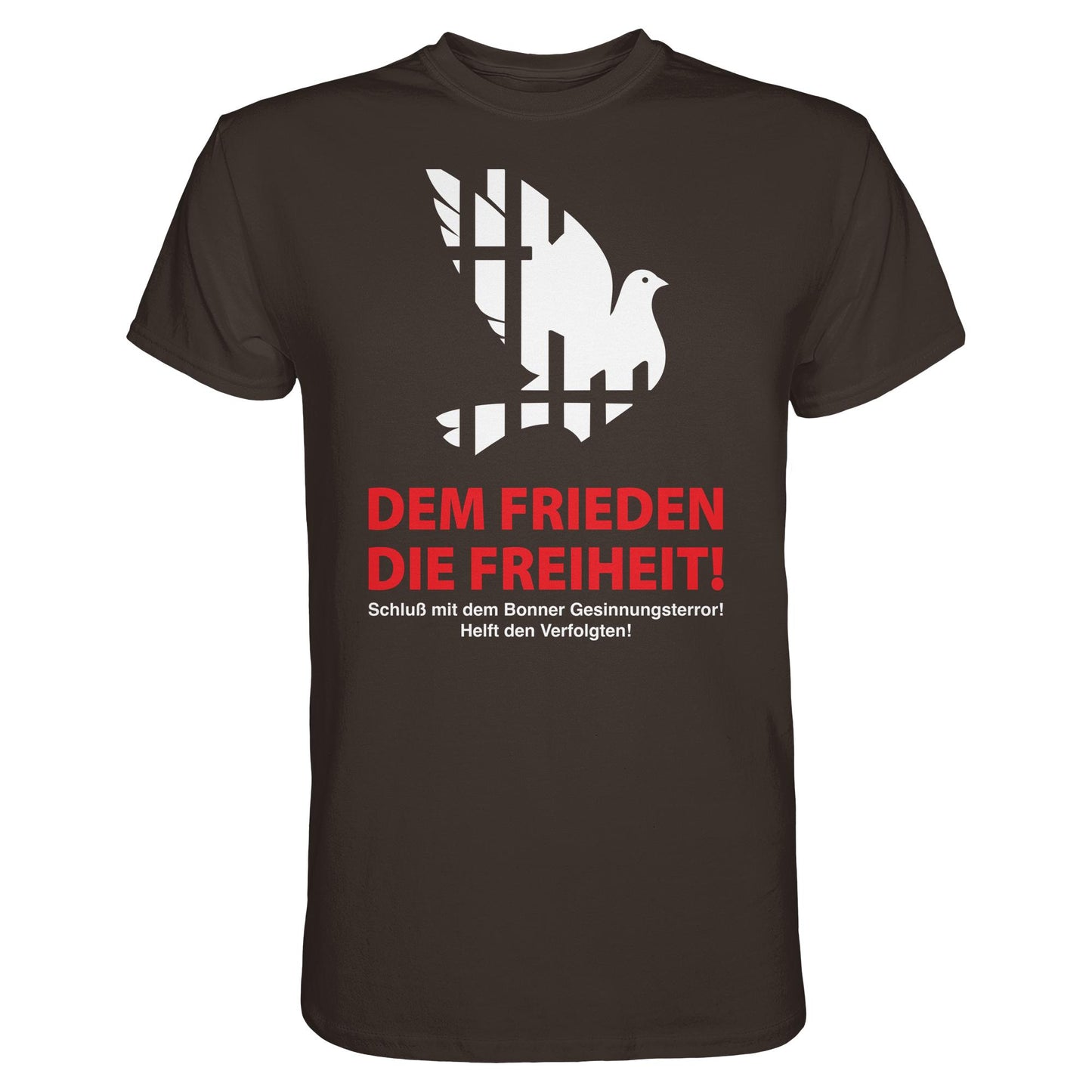 DDR Ostalgie Shirt Unisex • DEM FRIEDEN DIE FREIHEIT! (ORIGINAL-PLAKAT)