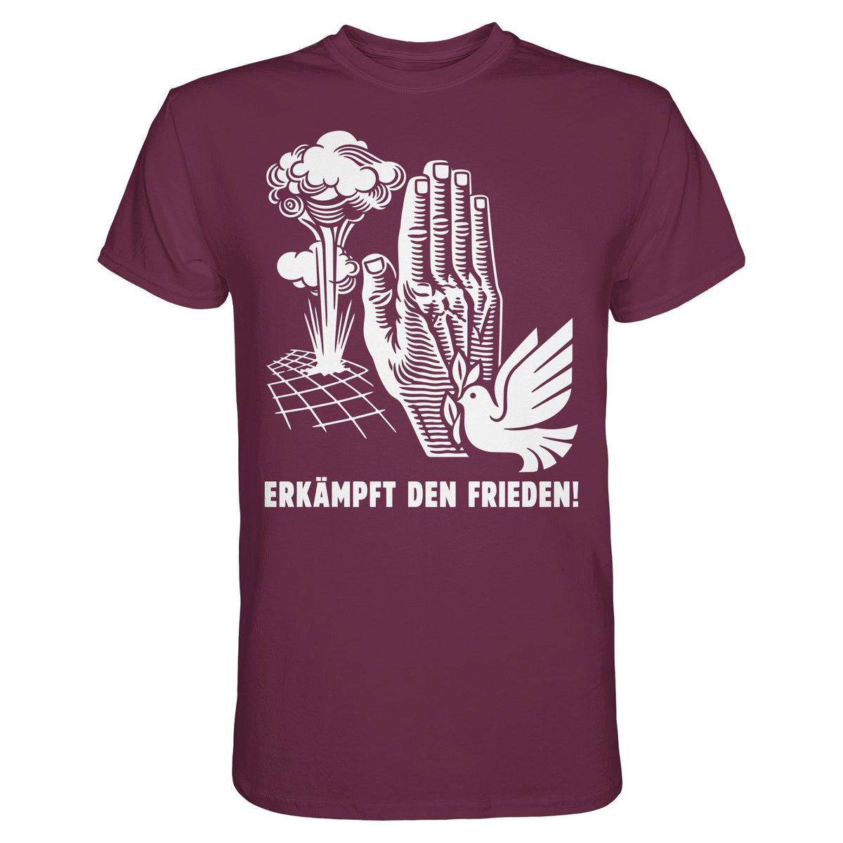 DDR Ostalgie Shirt Unisex • ERKÄMPFT DEN FRIEDEN! (ORIGINAL-PLAKAT)