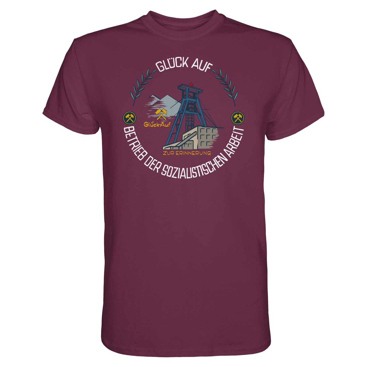 DDR Ostalgie Shirt Unisex • WISMUT - GLÜCK AUF