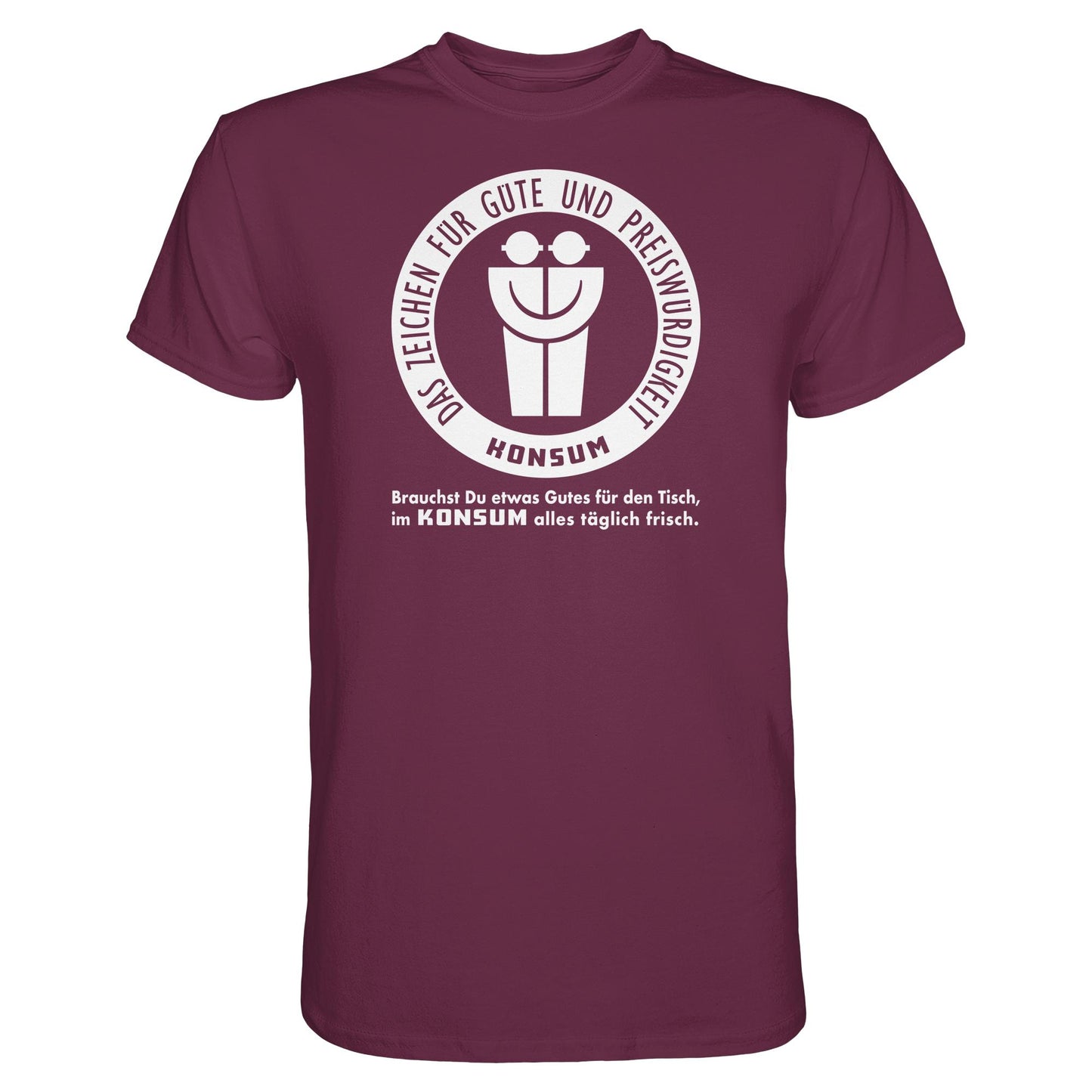 DDR Ostalgie Shirt Unisex • KONSUM - DAS ZEICHEN FÜR GÜTE UND PREISWÜRDIGKEIT