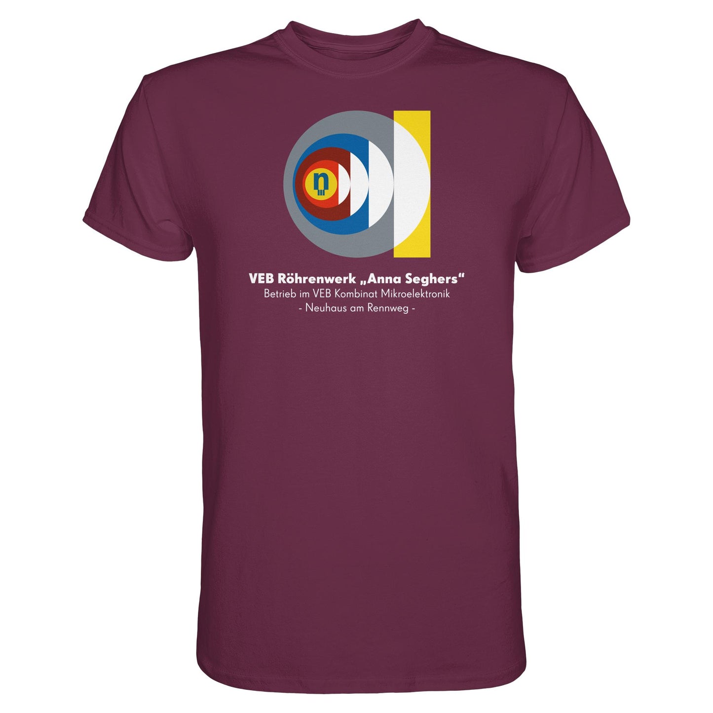DDR Ostalgie Shirt Unisex • VEB RÖHRENWERK ANNA SEGHERS - NEUHAUS