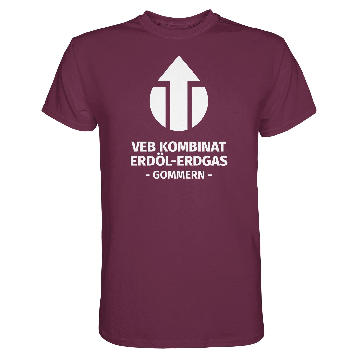 DDR Ostalgie Shirt Unisex • VEB KOMBINAT ERDÖL-ERDGAS GOMMERN