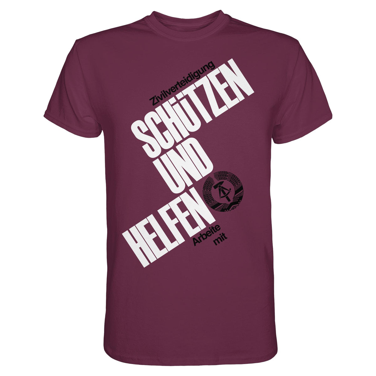 DDR-ZIVILVERTEIDIGUNG (ORIGINAL-PLAKAT) | DDR Ostalgie Shirt Unisex