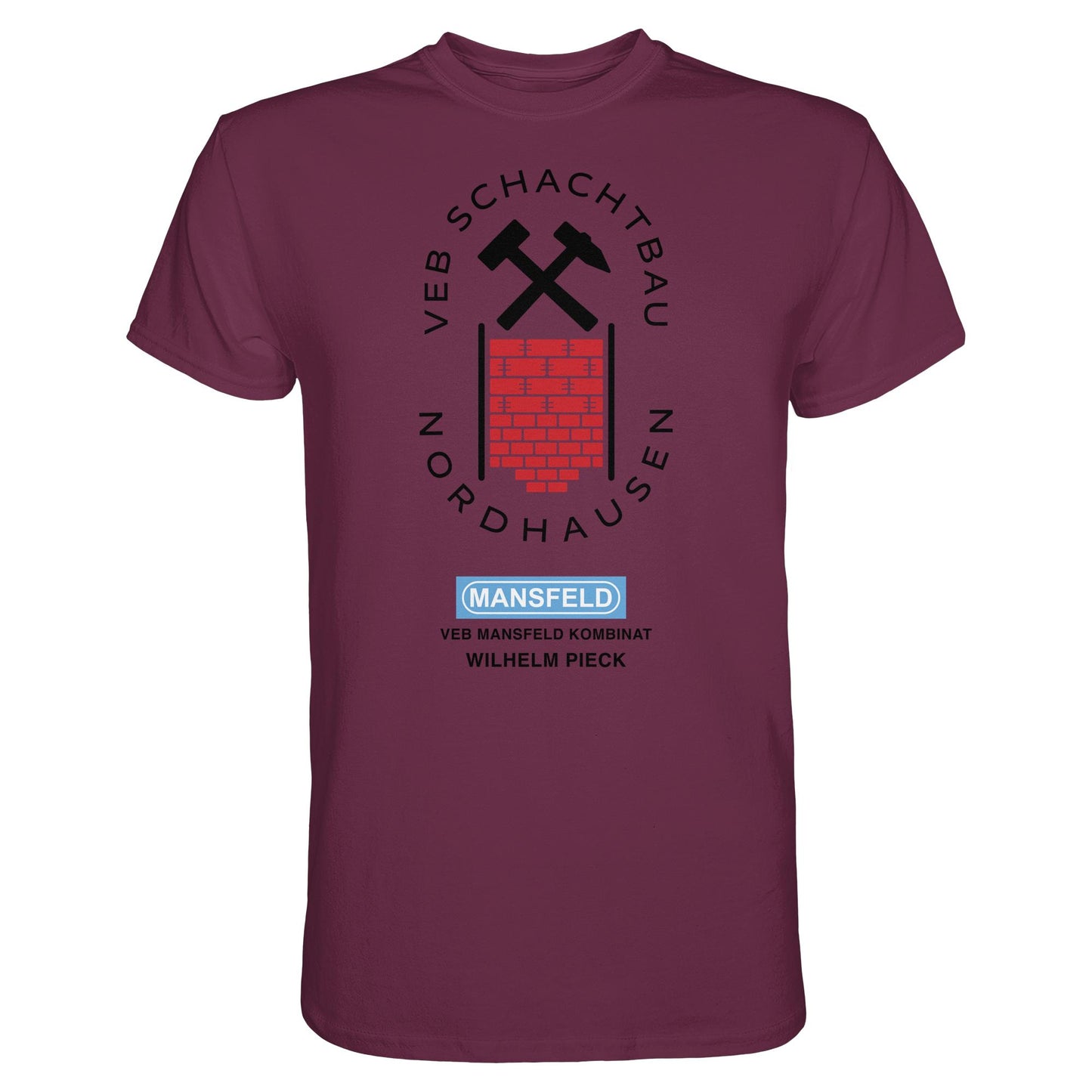 DDR Ostalgie Shirt Unisex • VEB SCHACHTBAU NORDHAUSEN - VEB MANSFELD KOMBINAT