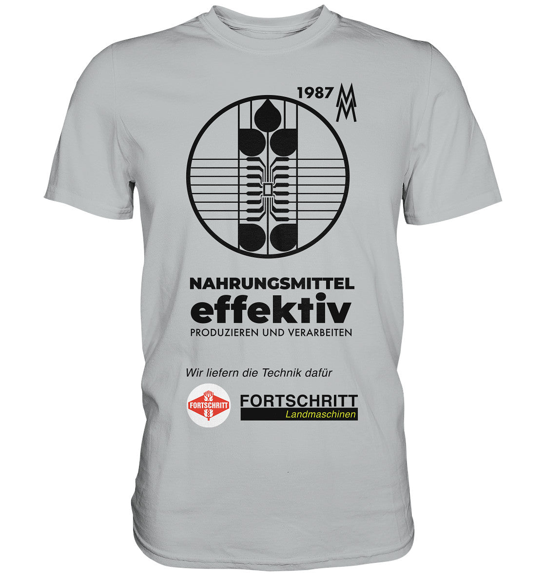 DDR Ostalgie Shirt Unisex • FORTSCHRITT LANDMASCHINEN - MESSE LEIPZIG 1987