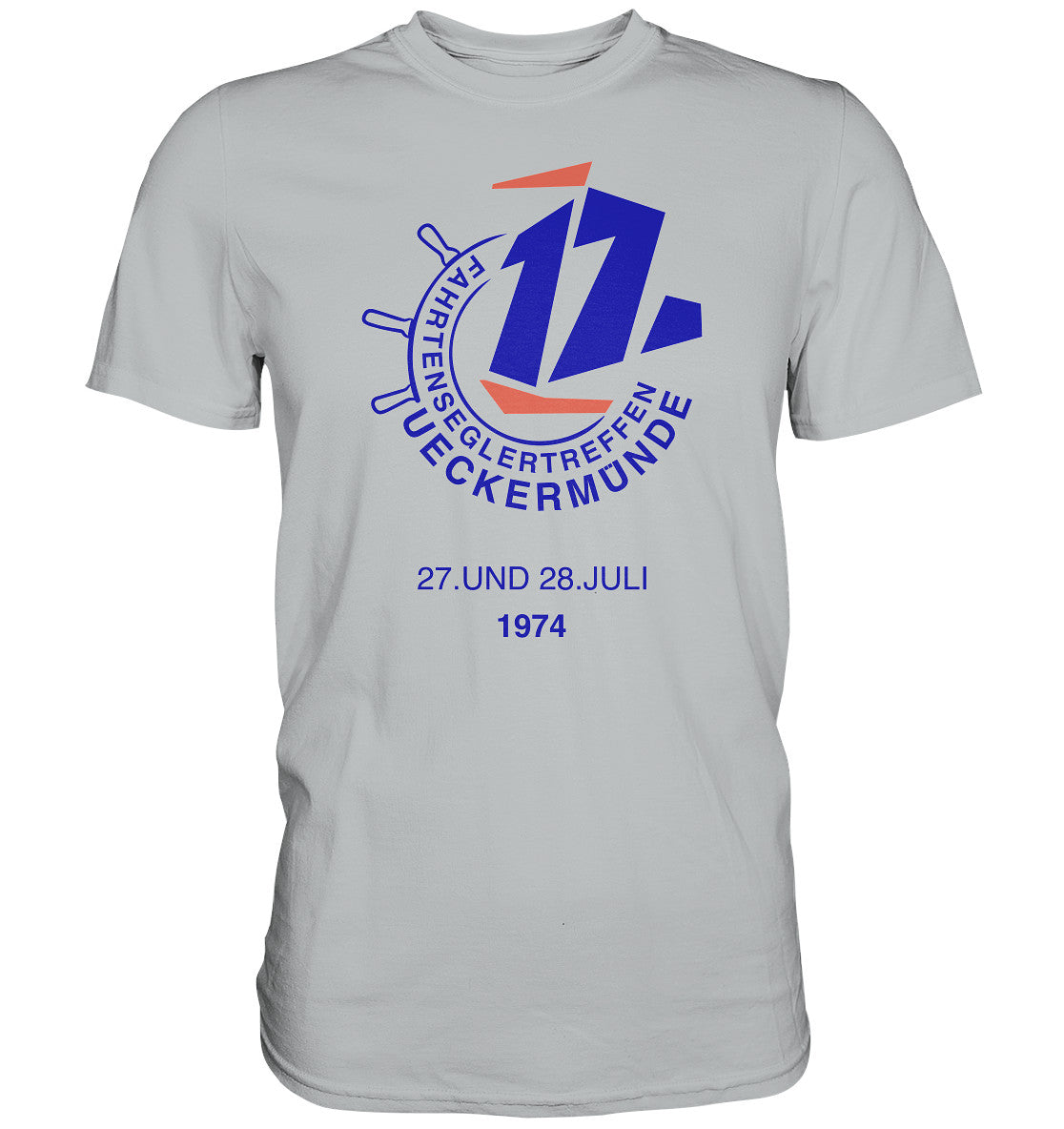 DDR Ostalgie Shirt Unisex • FAHRTENSEGLERTREFFEN UCKERMÜNDE 1974 - hell