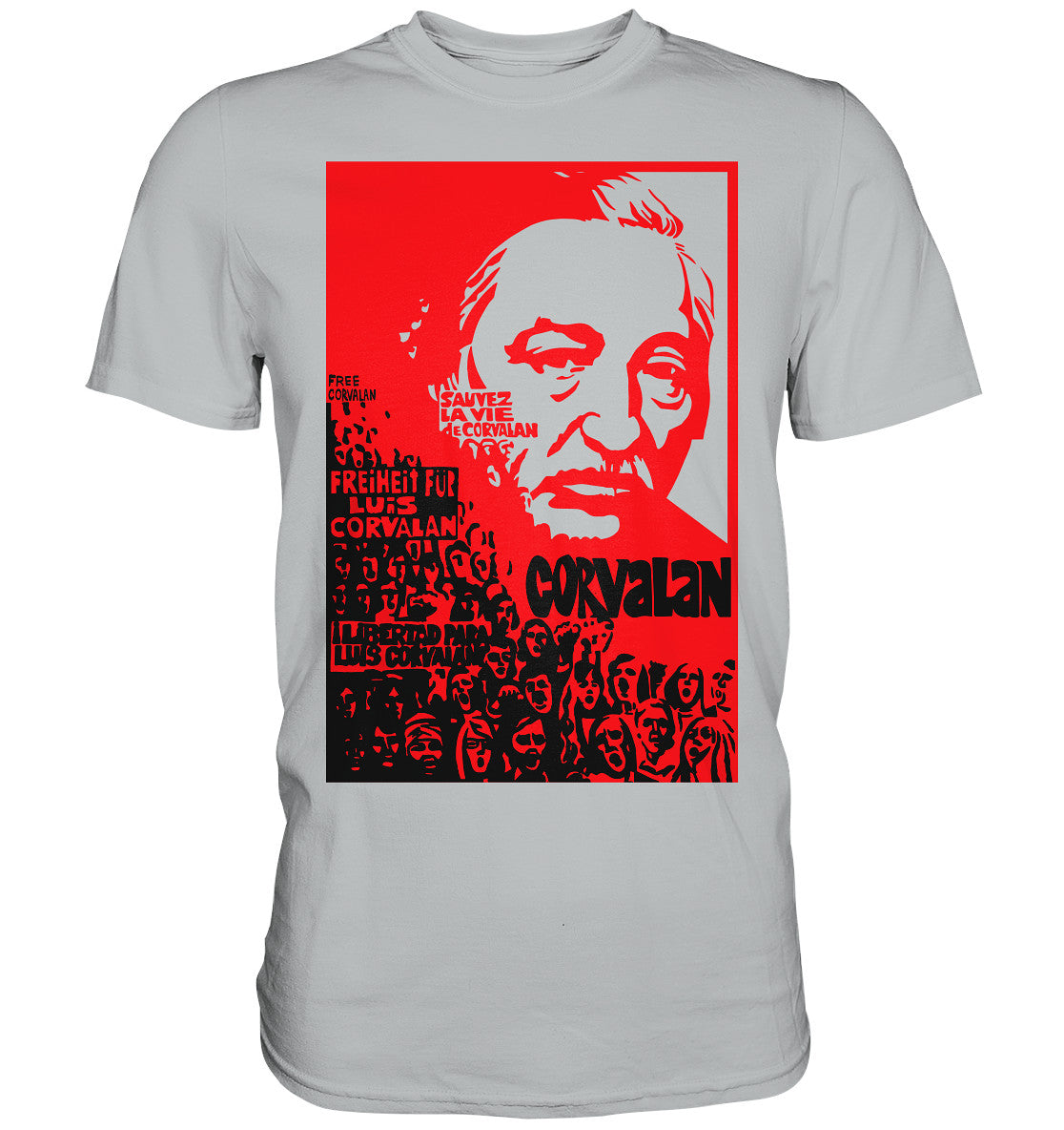 DDR Ostalgie Shirt Unisex • FREIHEIT FÜR LUIS CORVALAN (DDR ORIGINAL-PLAKAT)