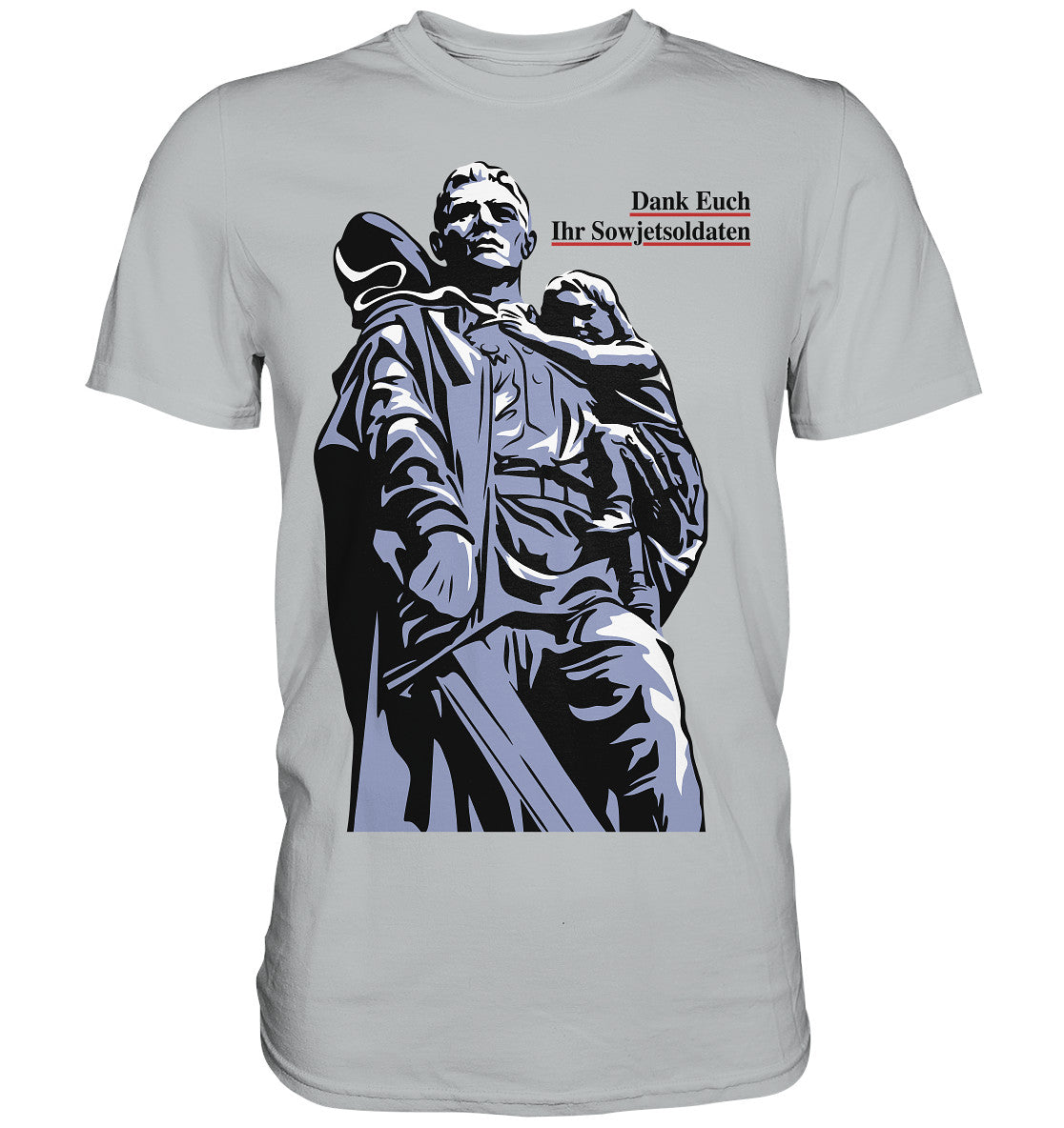 DDR Ostalgie Shirt Unisex • DANK EUCH IHR SOWJETSOLDATEN (DDR ORIGINAL-PLAKAT)