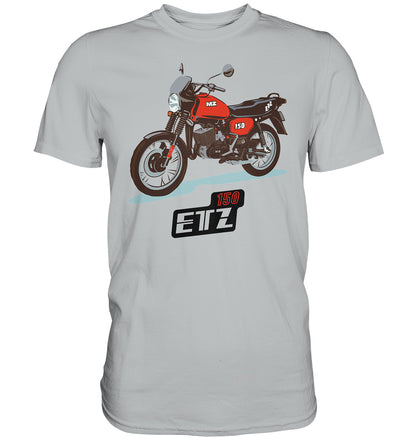 DDR Ostalgie Shirt Unisex • MZ ETZ 150 ROT (ORIGINAL DDR-PLAKAT)