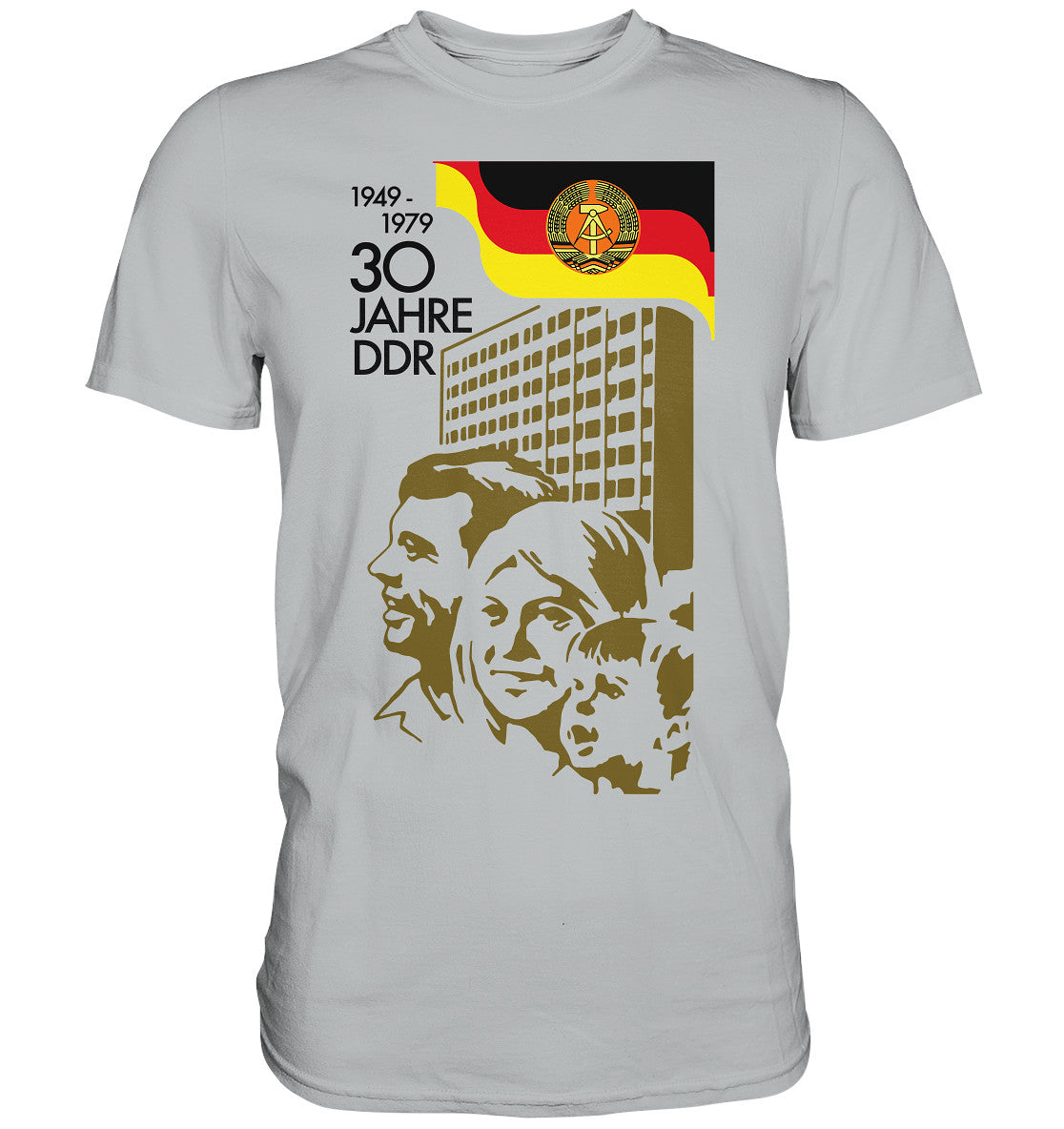 DDR Ostalgie Shirt Unisex • 30 JAHRE DDR - BRIEFMARKE