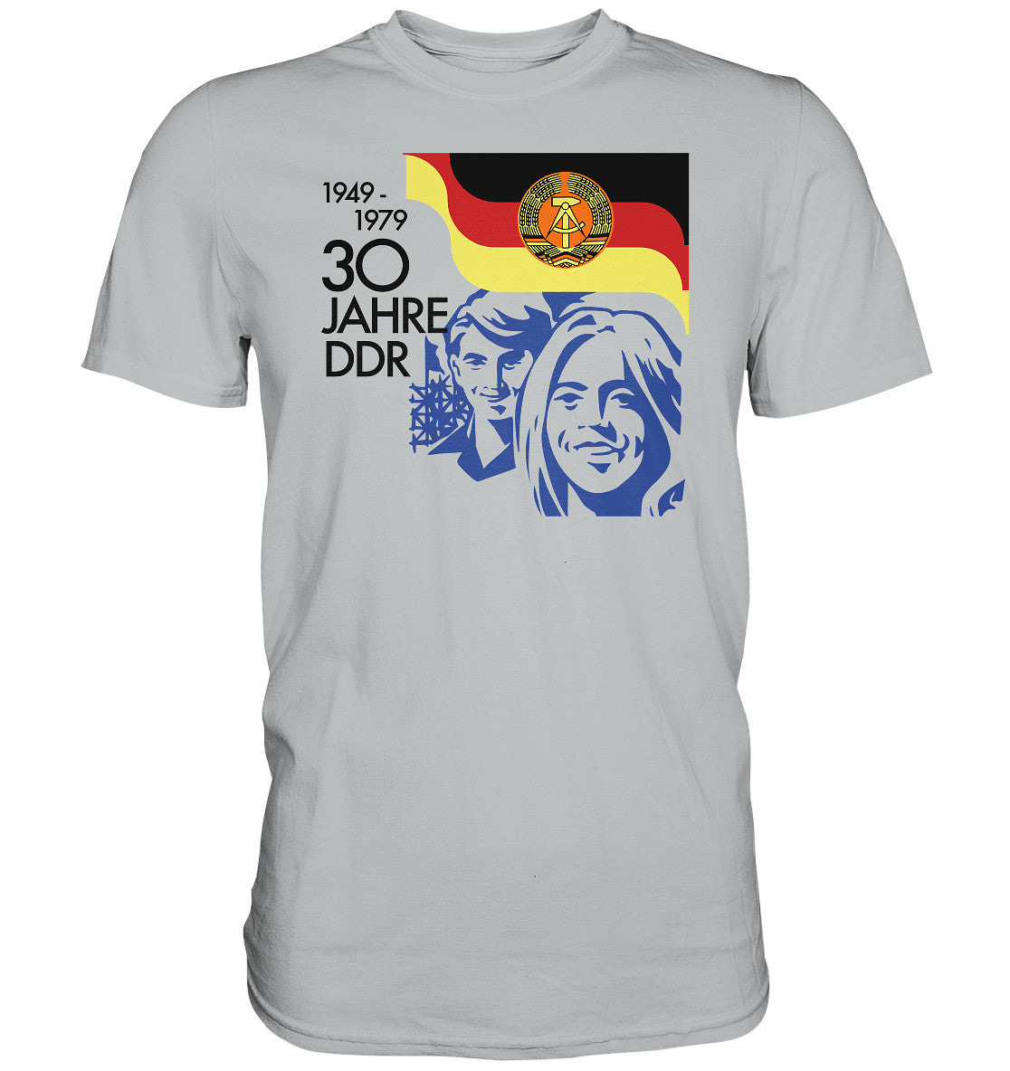 DDR Ostalgie Shirt Unisex • 30 JAHRE DDR - BRIEFMARKE