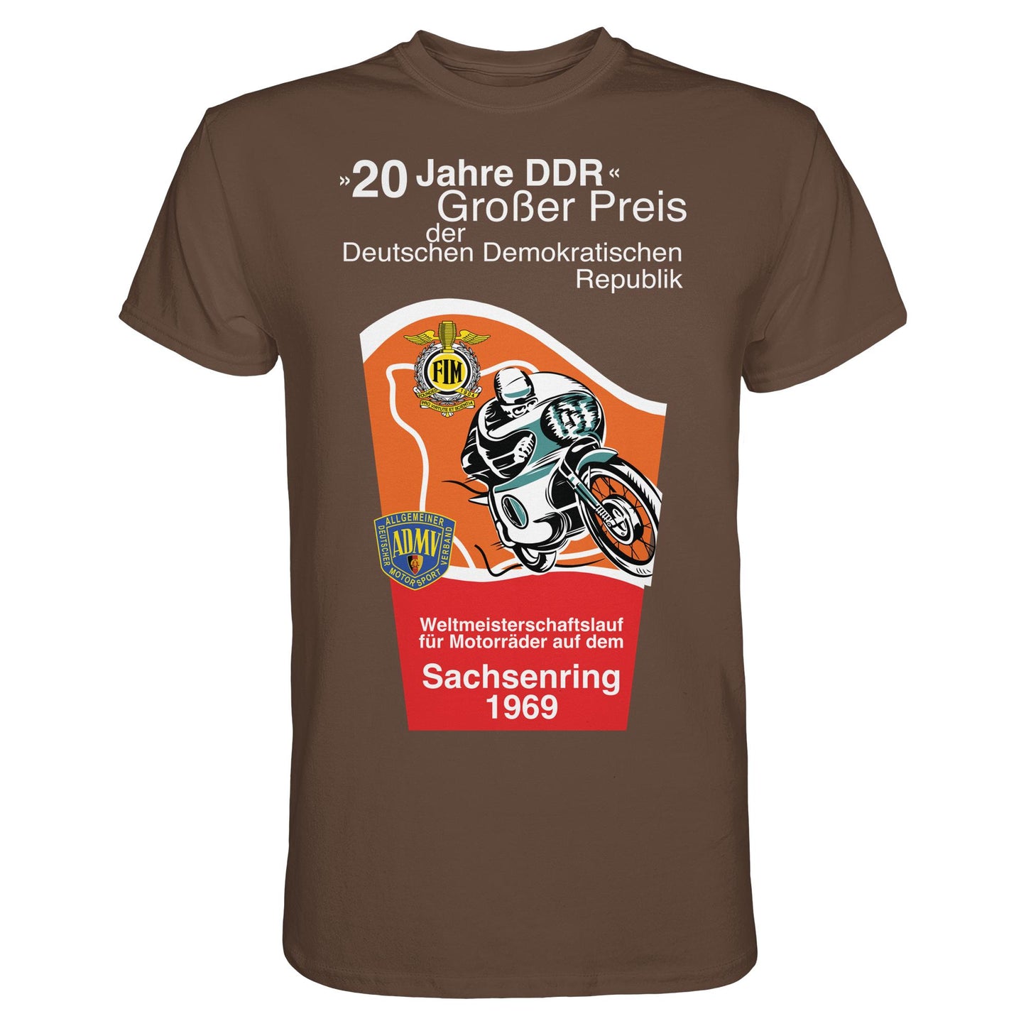 DDR Ostalgie Shirt Unisex • SACHSENRING 1969, WELTMEISTERSCHAFTSLAUF