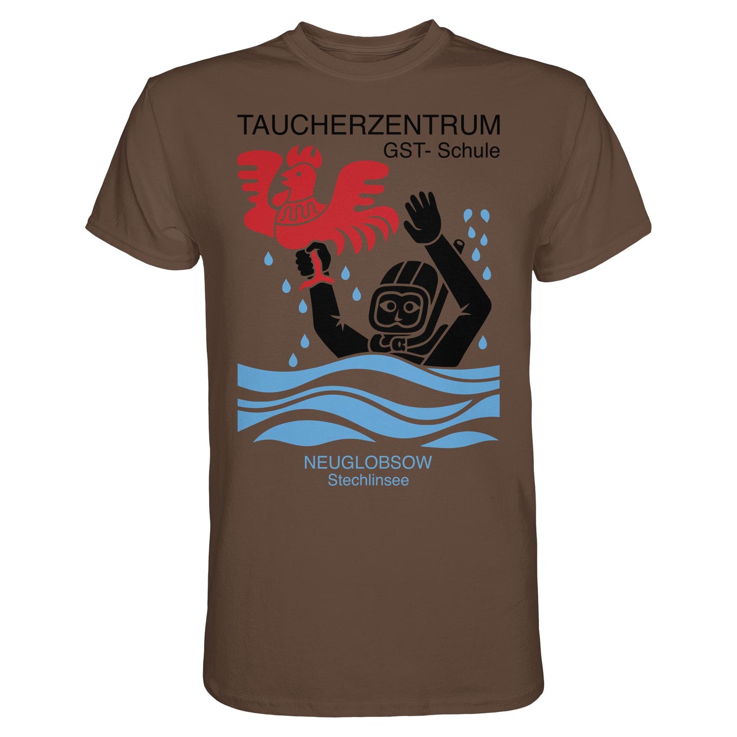 DDR Ostalgie Shirt Unisex • GST-TAUCHSCHULE NEUGLOBSOW STECHLINSEE