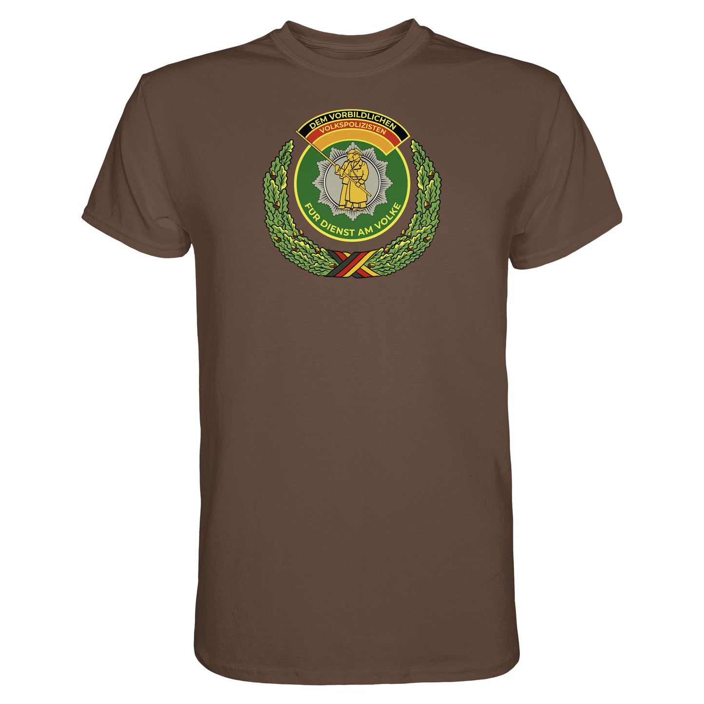 DDR Ostalgie Shirt Unisex • DEM VORBILDLICHEN VOLKSPOLIZISTEN (ABZEICHEN)